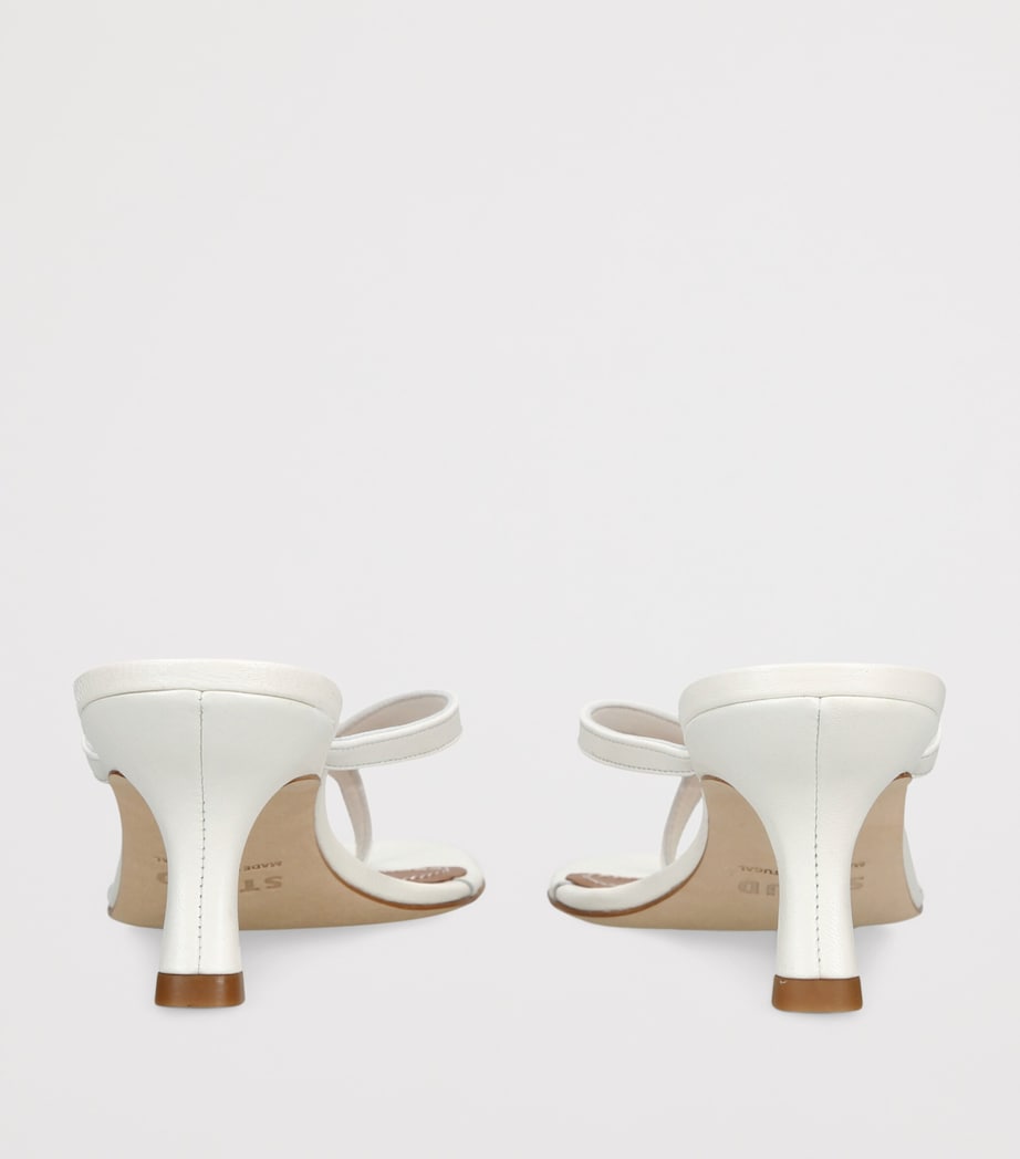 STAUD Freja Kitten Heel Sandals 60 White Image 2