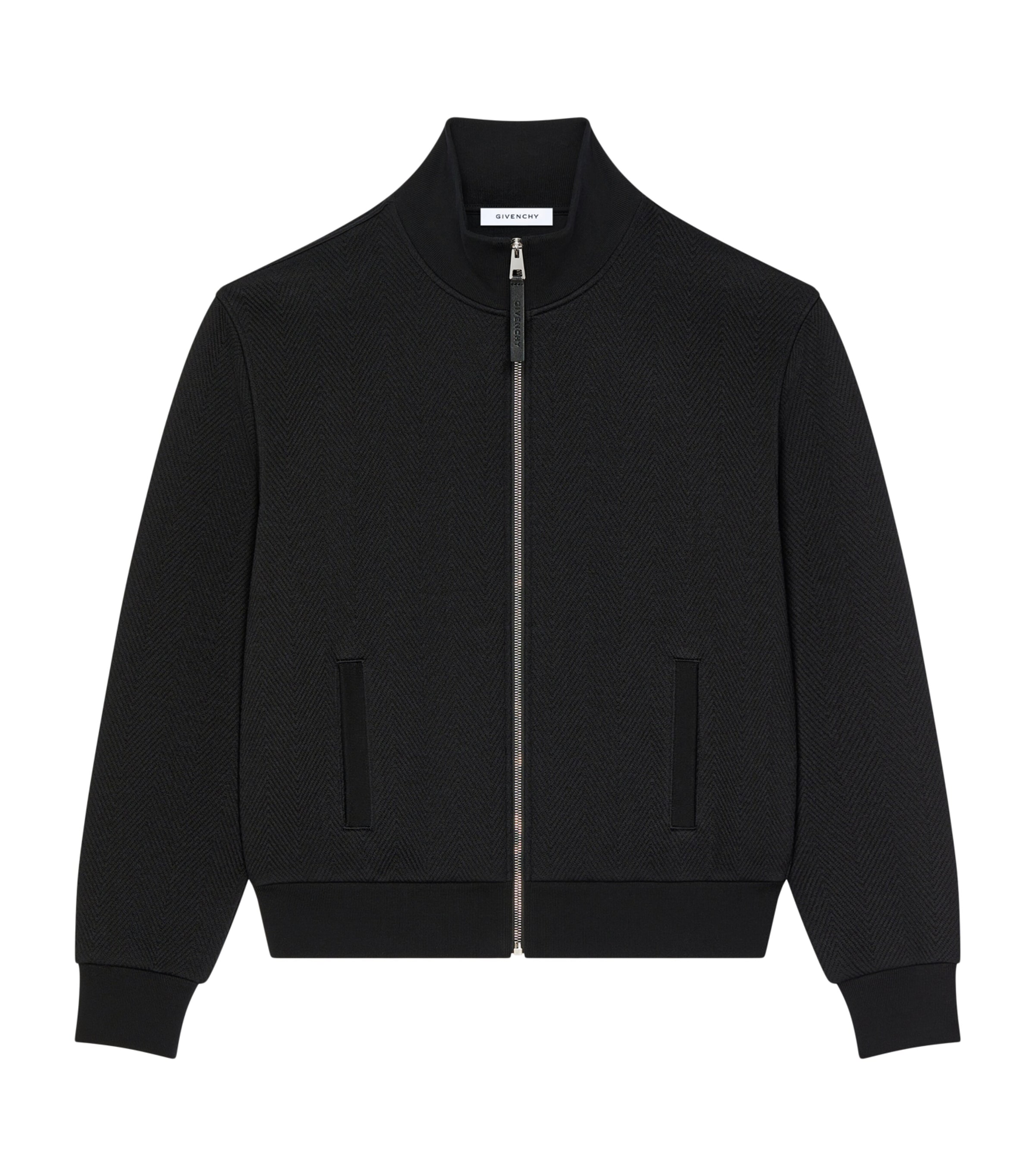Givenchy Mens Herringbone Zip-Up Sweatshirt Image 1