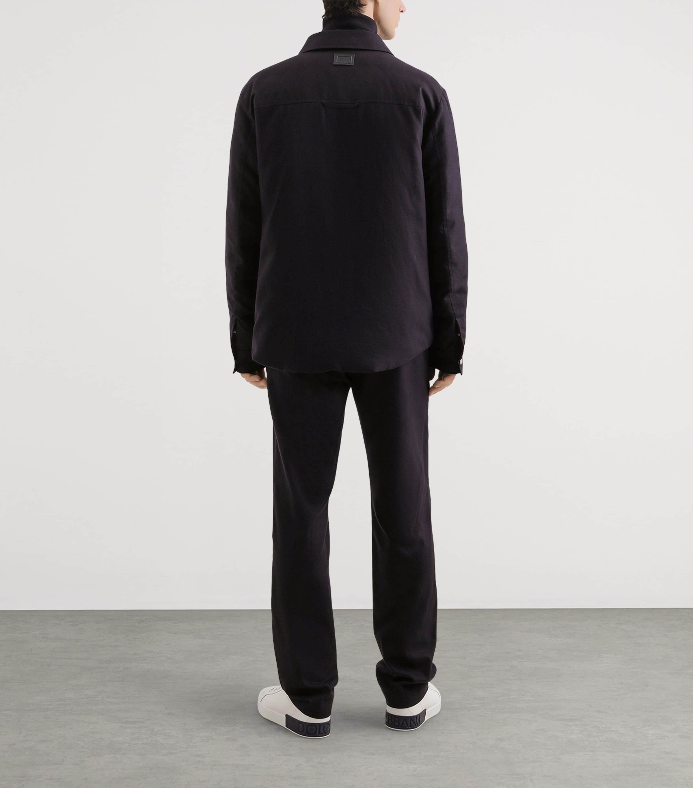 Cotton-Blend Reversible Shirt Jacket S8031-FANTASY Image 4