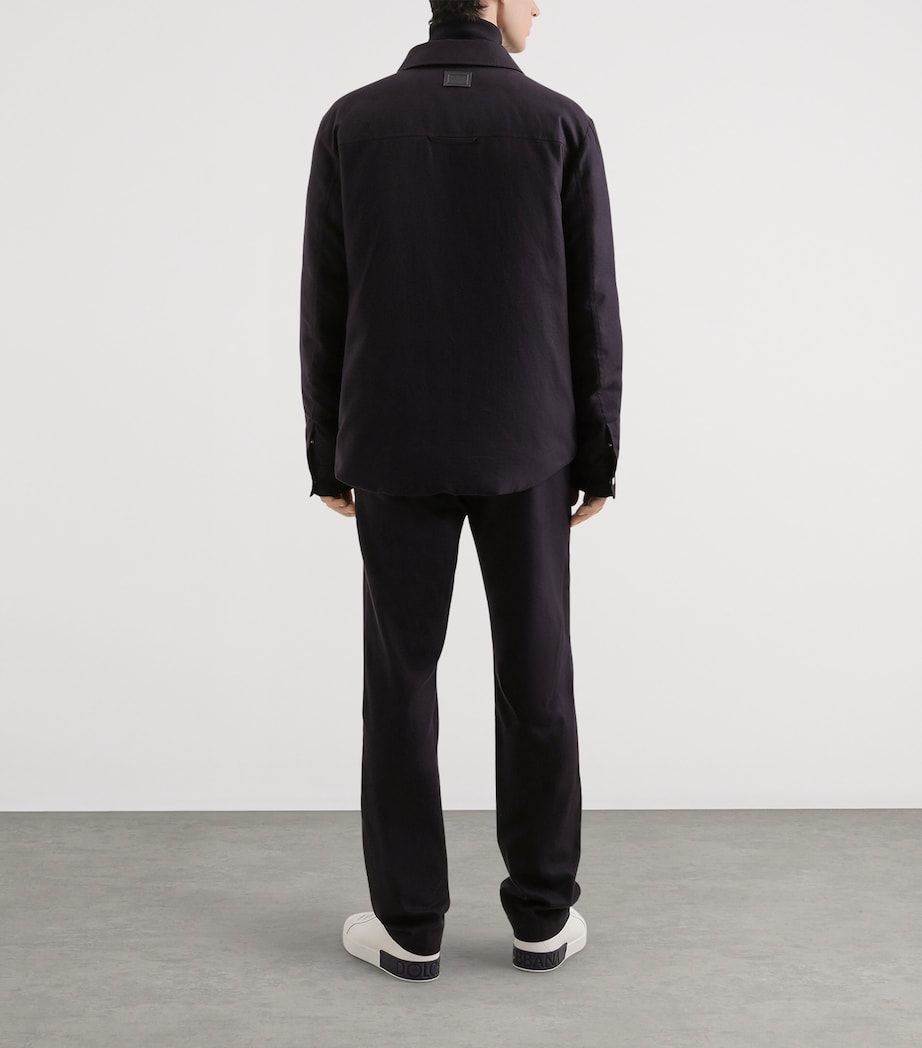 Cotton-Blend Reversible Shirt Jacket S8031-FANTASY Image 4