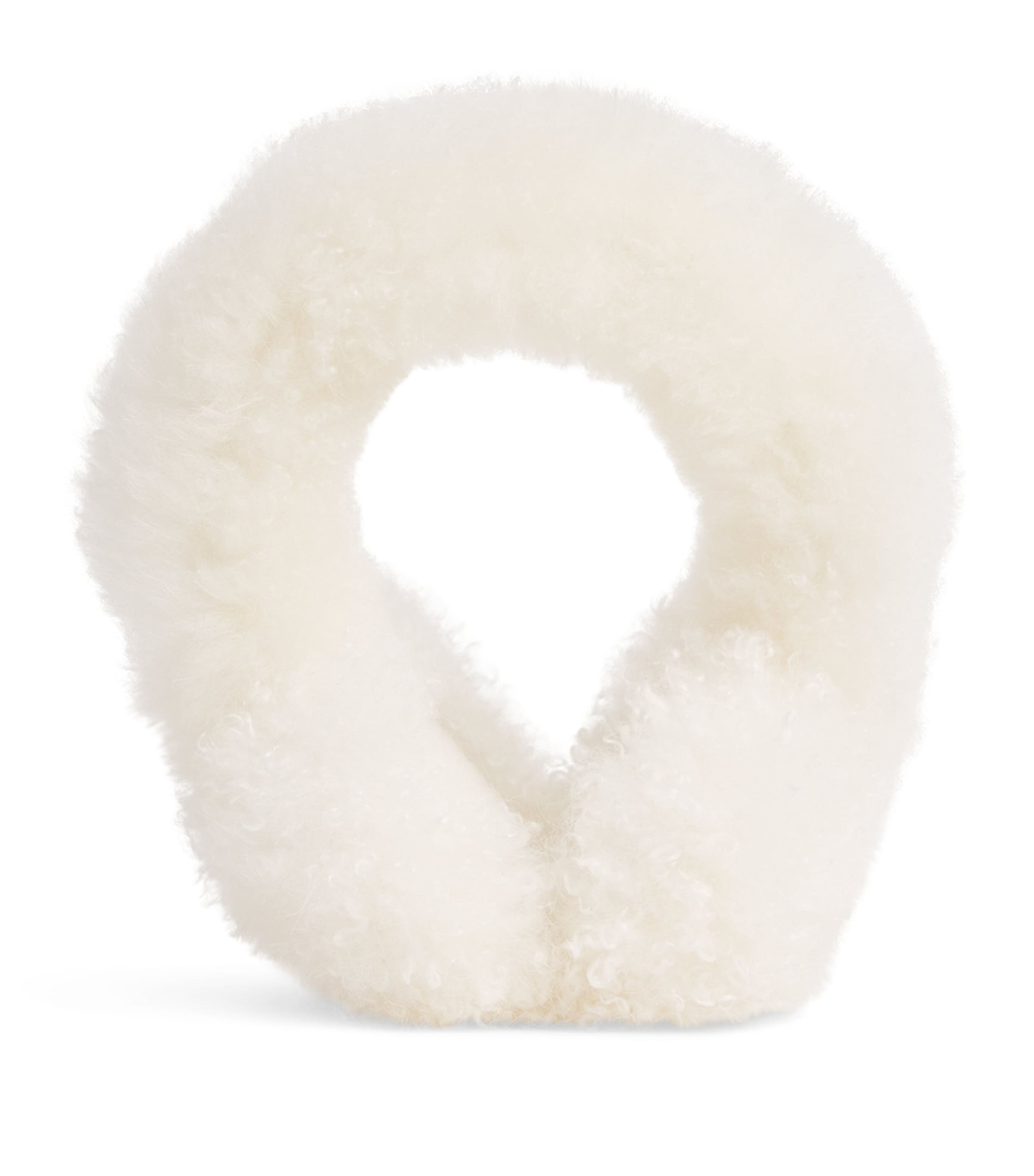 Yves Salomon Lamb Fur Earmuffs In Sand