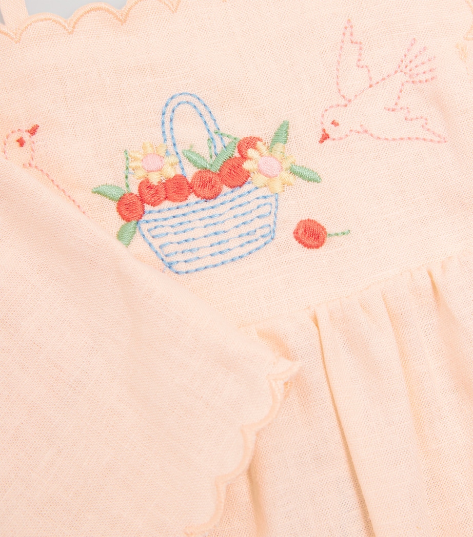 Gingersnaps Linen-Blend Hinata Dress and Shorts Set (6-36 Months) Peach Image 3