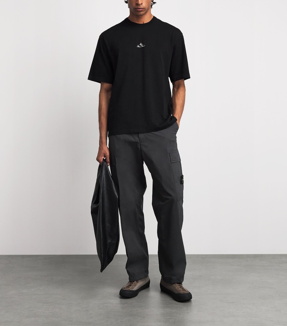 Stone Island Mens Organic Cotton Embroidered T-Shirt Image 2