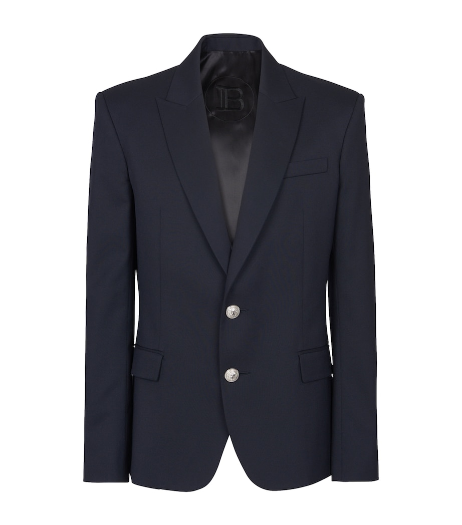 Wool Single-Breasted Blazer 6UB MARINE Image 1