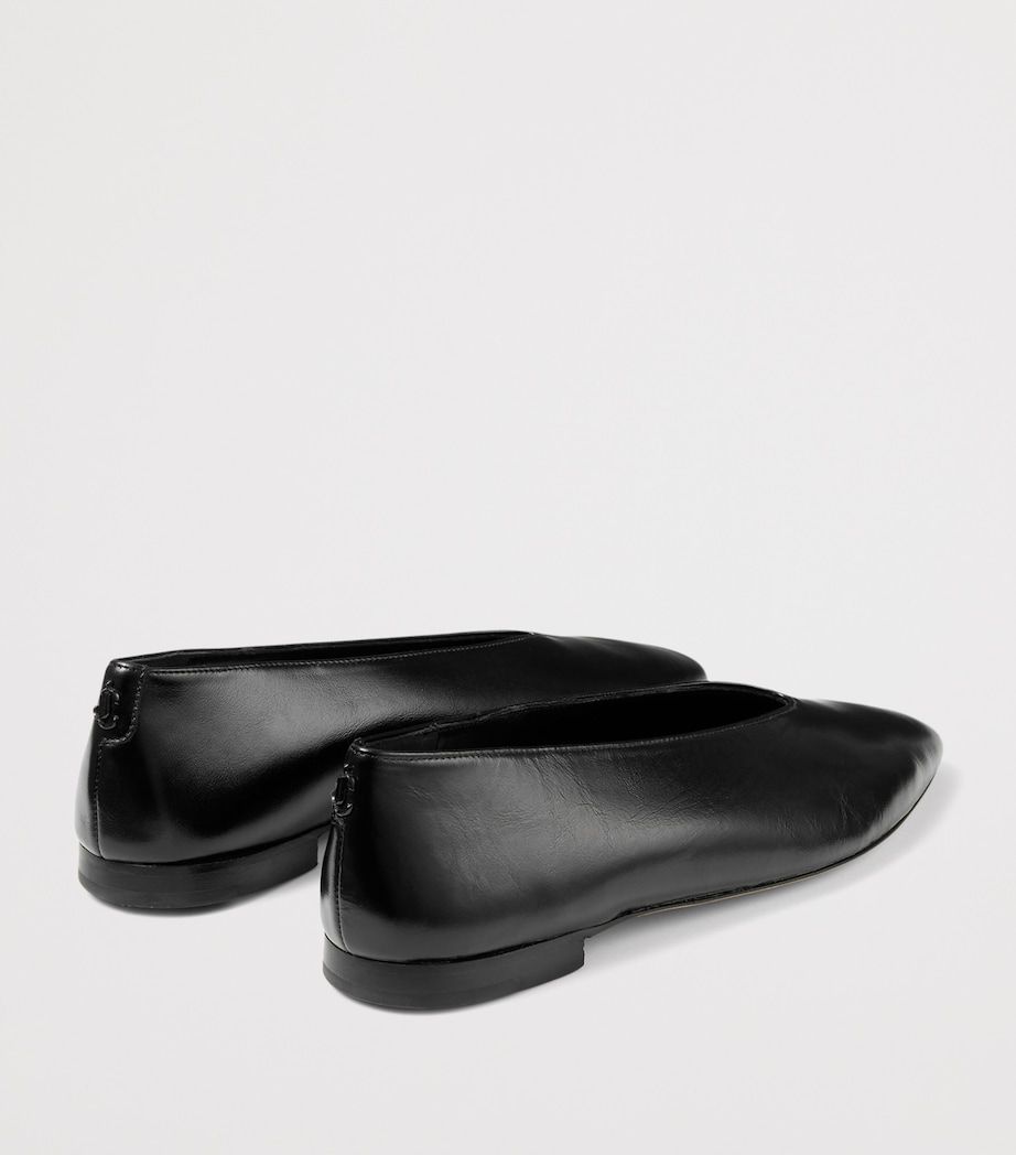 Jimmy Choo Margo Leather Ballet Flats Black Image 3