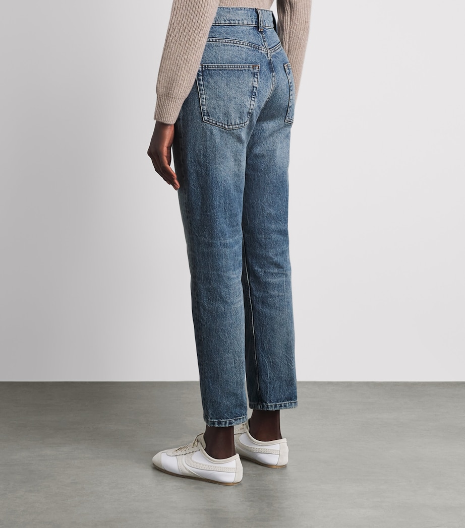 Sandro Paris Womens Straight Jeans Blue Jean Image 5