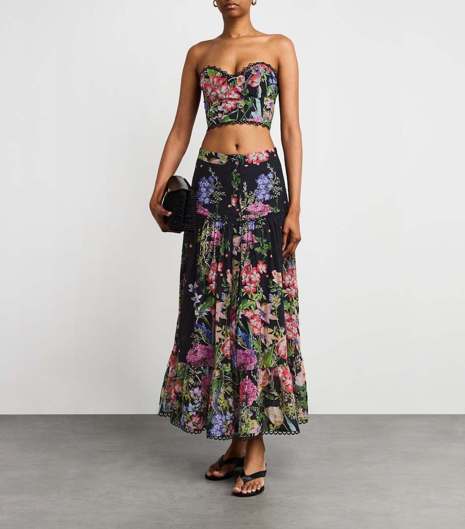 Floral Ann Maxi Skirt BLACK BOTANICAL Image 2