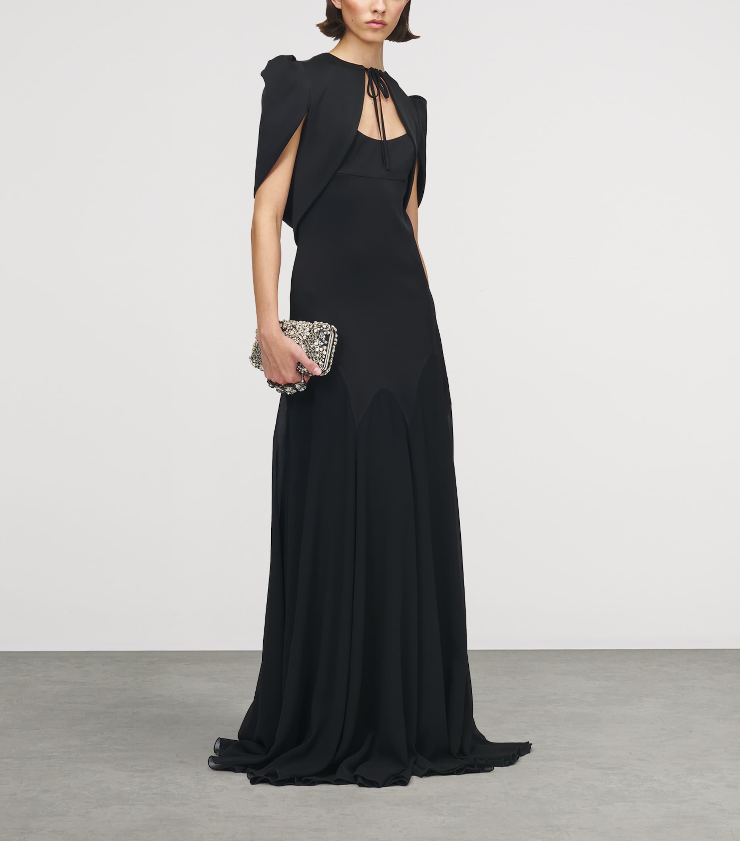 Crepe Cropped Jacket 1000 Image 4