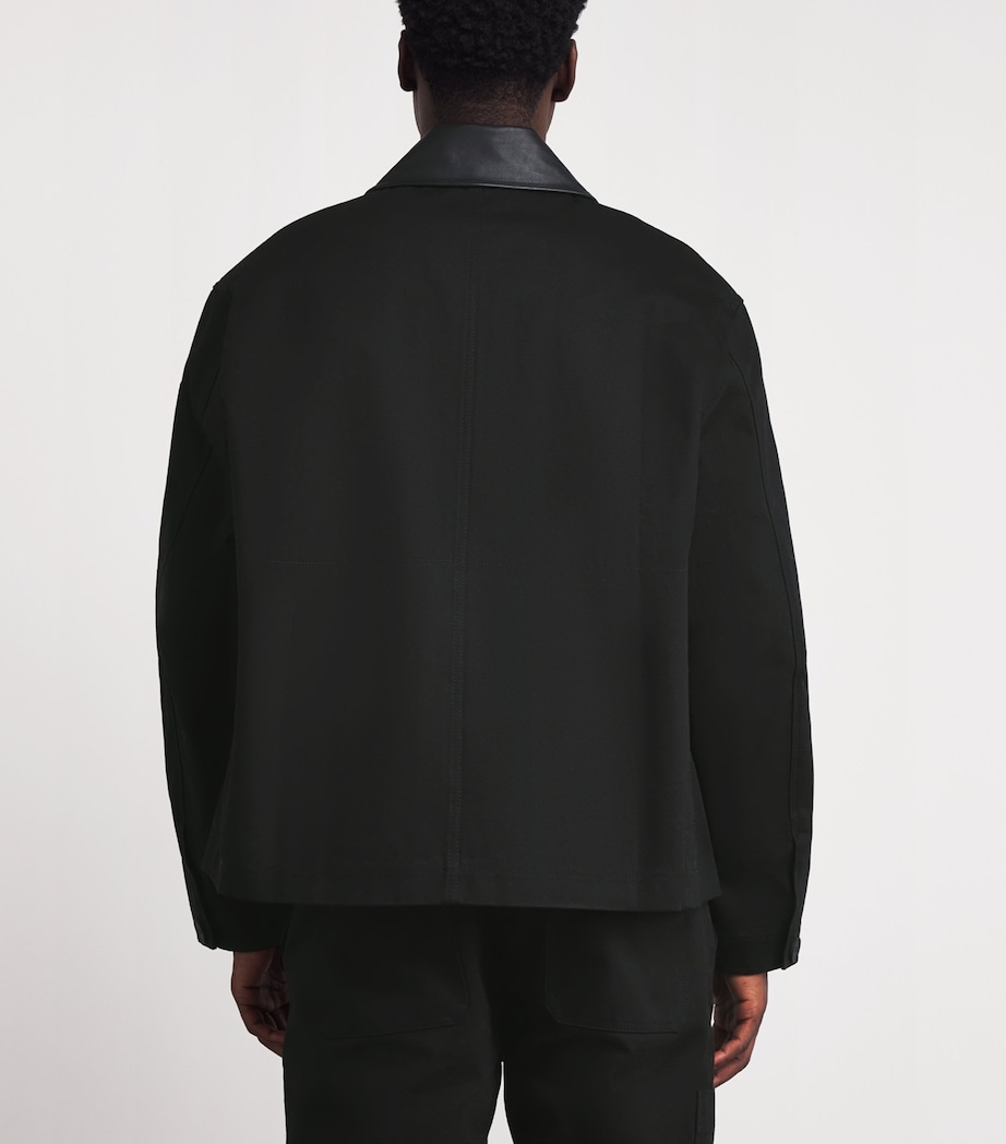 x Aaron Levine Cotton Canvas Dover Jacket BLACK Image 4