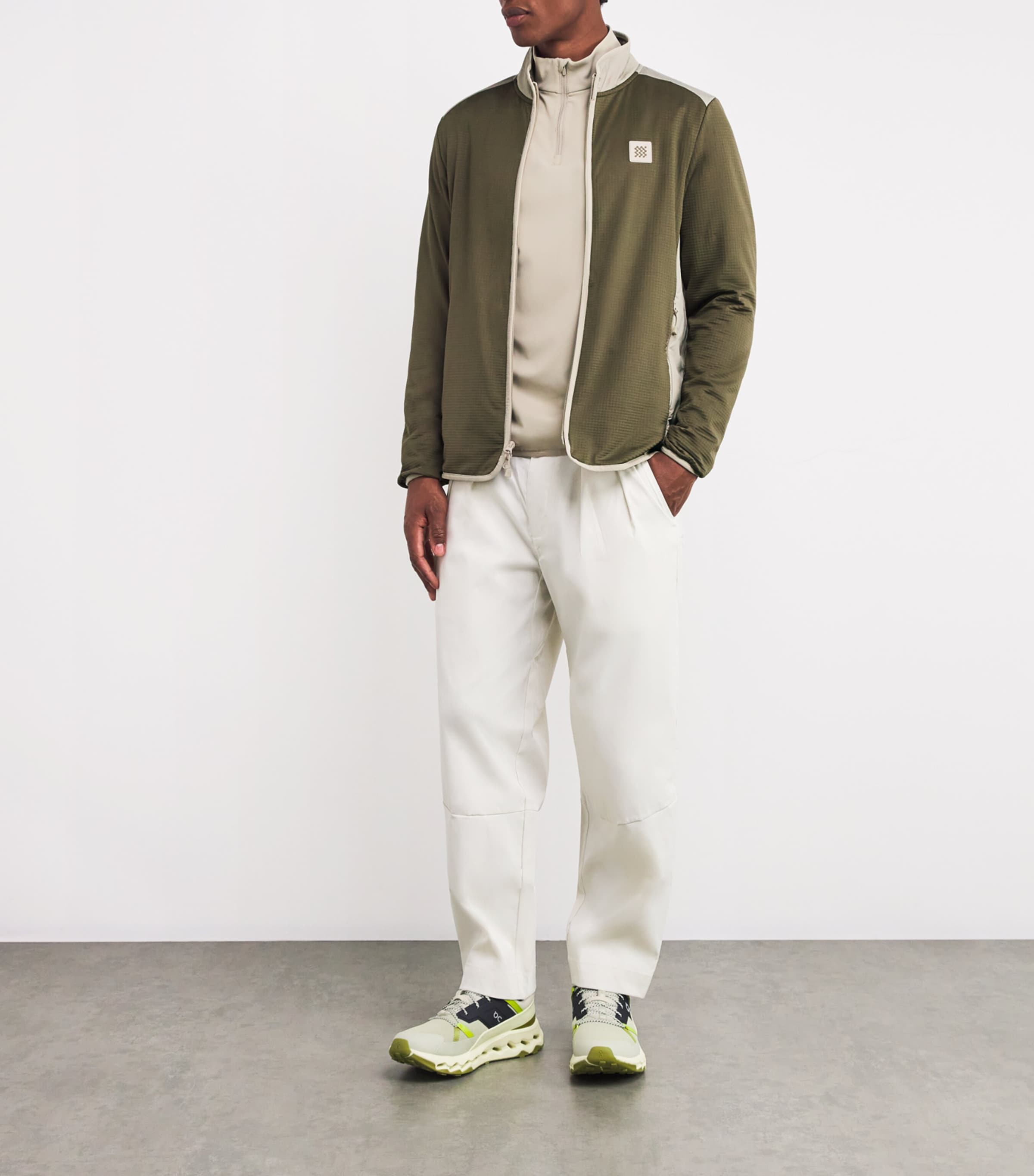 Hybrid Mid-Layer Sweater DARK OLIVE Image 2