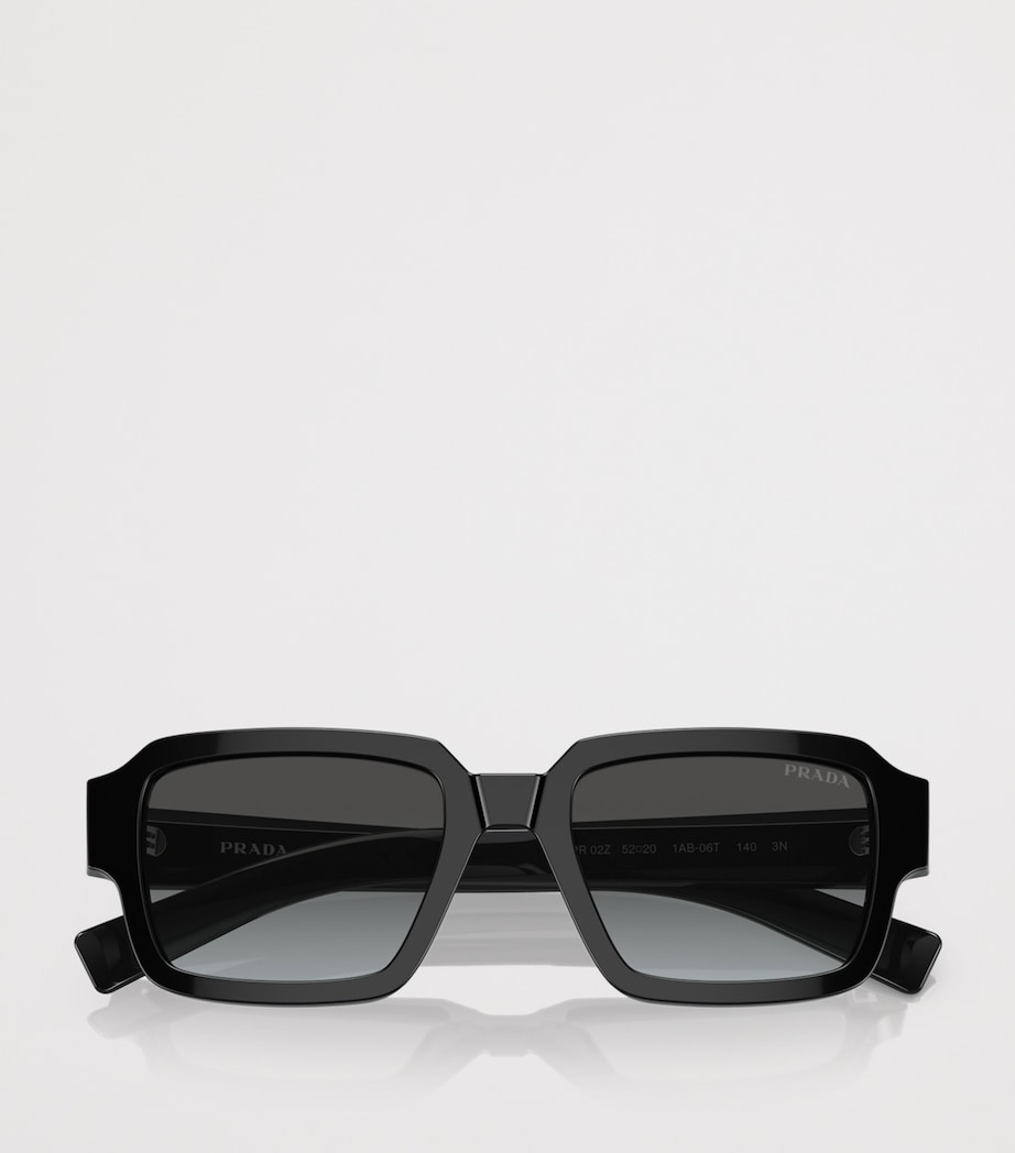 Prada Acetate Square Sunglasses Black Image 5