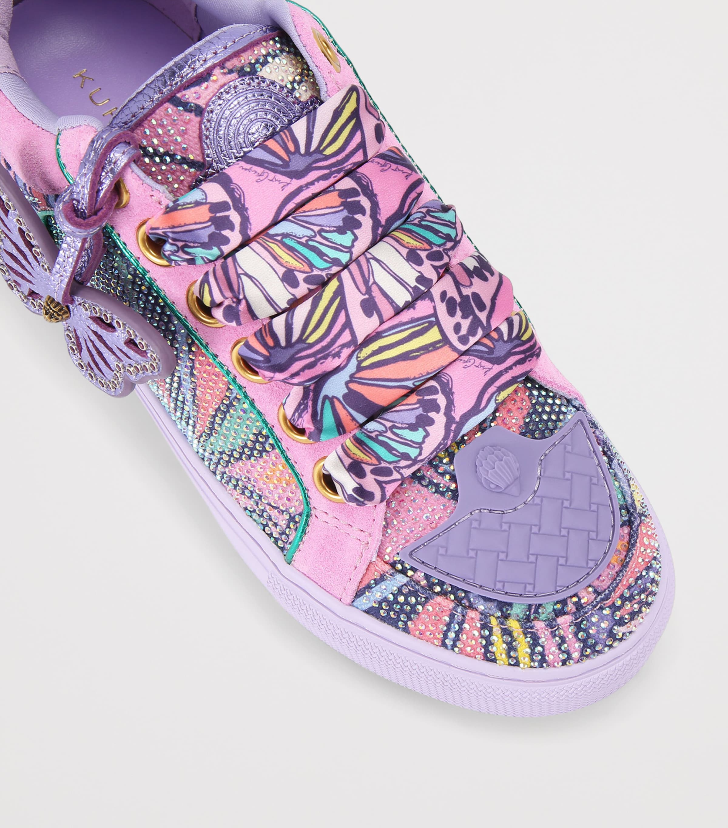 Kurt Geiger London Southbank Tag Sneakers Lilac Image 2