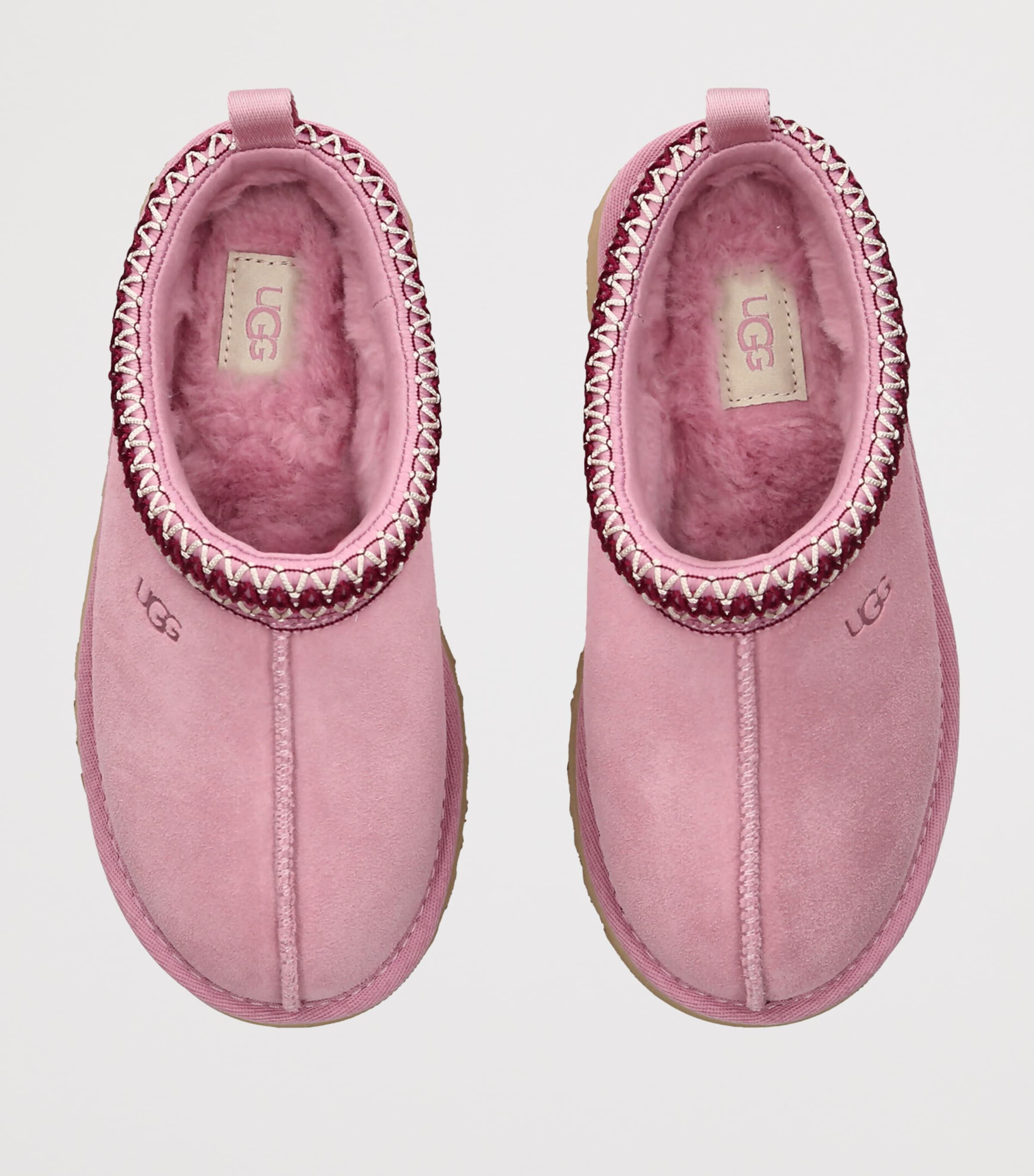 UGG Kids Suede Tazz Slippers Pink Image 3
