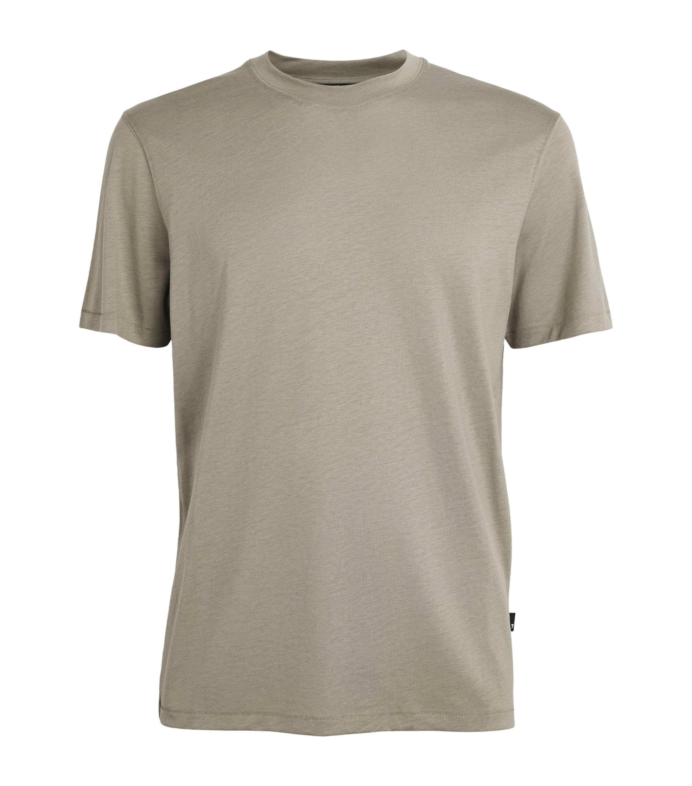 7 For All Mankind Mens Crew-Neck T-shirt Green Image 1