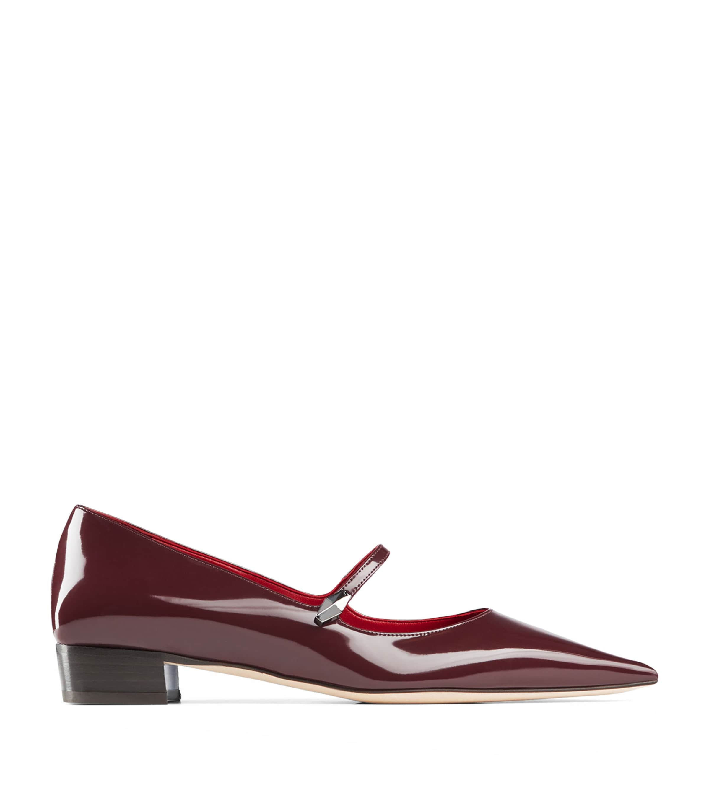 Jimmy Choo Carolyn 25 Patent Leather Pumps In Burgundy