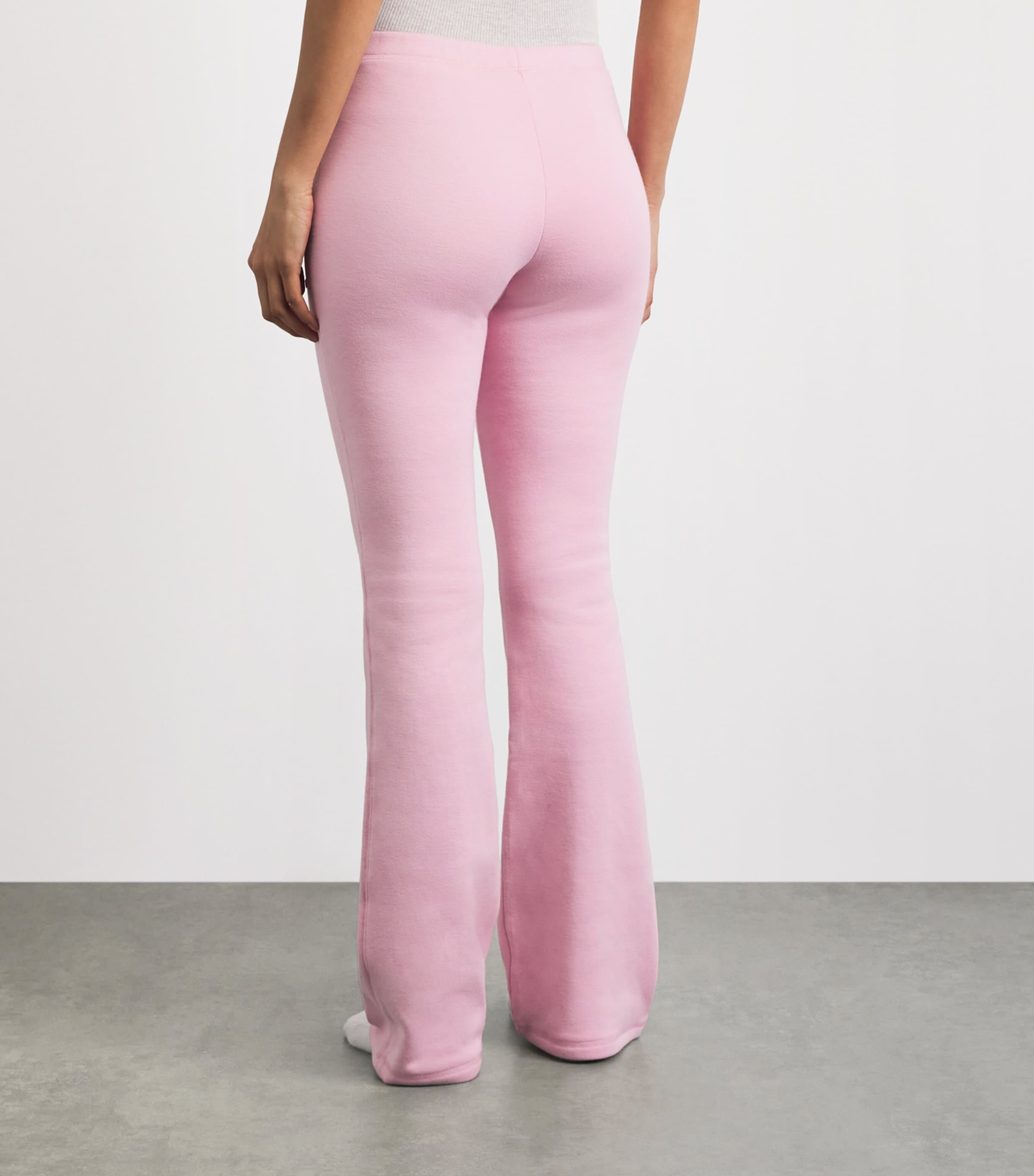 Skims Womens Cotton-Blend Fleece Slim Lounge Pants Halite Image 5