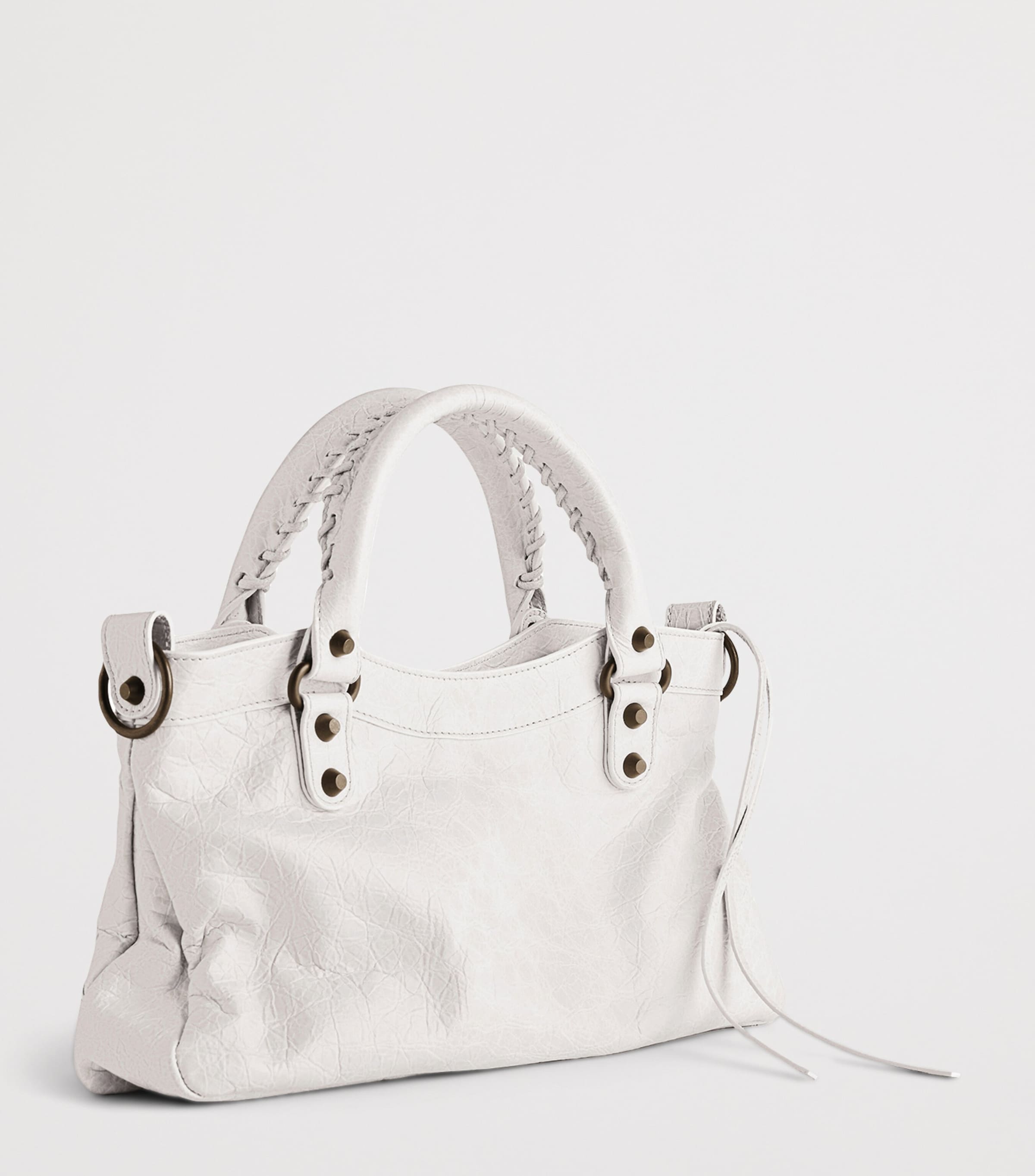 ハンドバッグ BALENCIAGA WHITE LEATHER LE CITY FIRST HANDBAG Balenciaga Le City First Handbag in White | Lyst