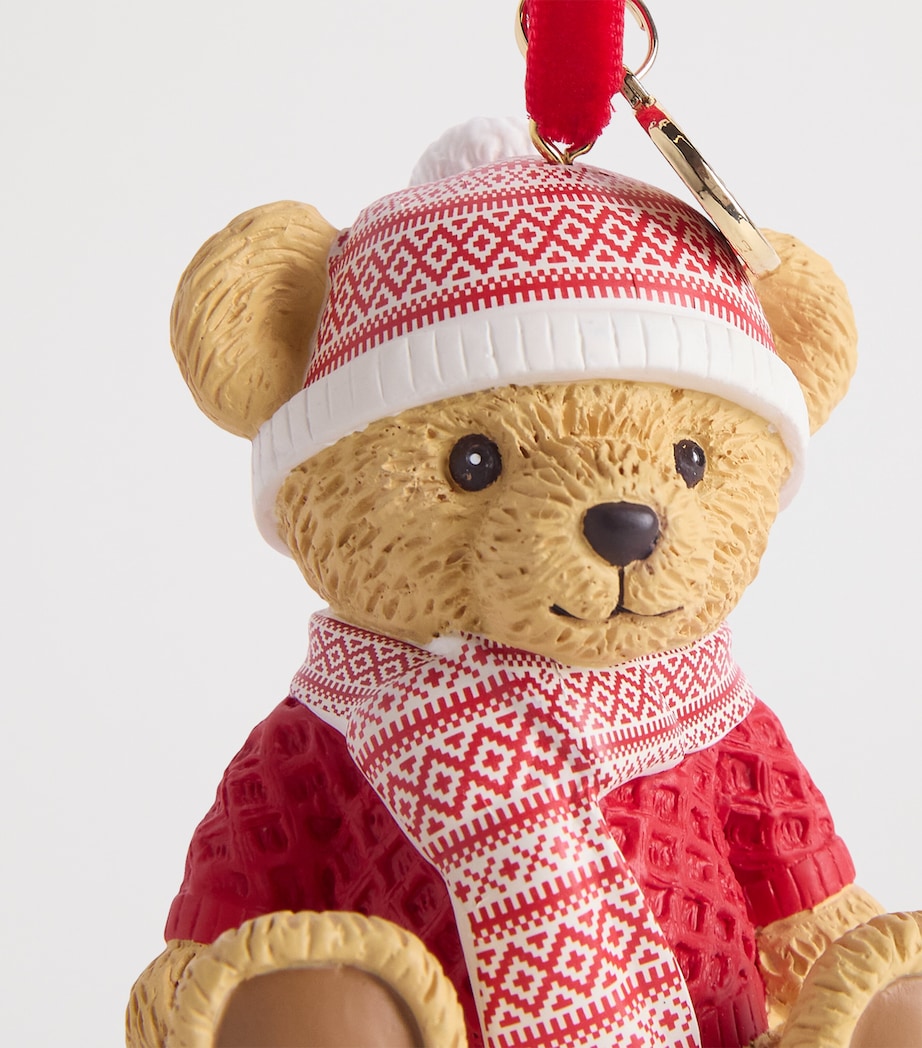 Christmas Bear Ornament BROWN Image 2