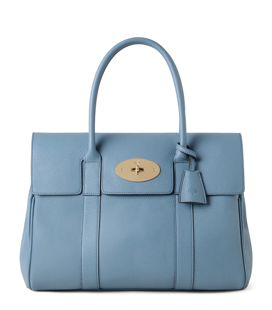 Small Leather Bayswater Shoulder Bag BRIGHTON BLUE Image 1