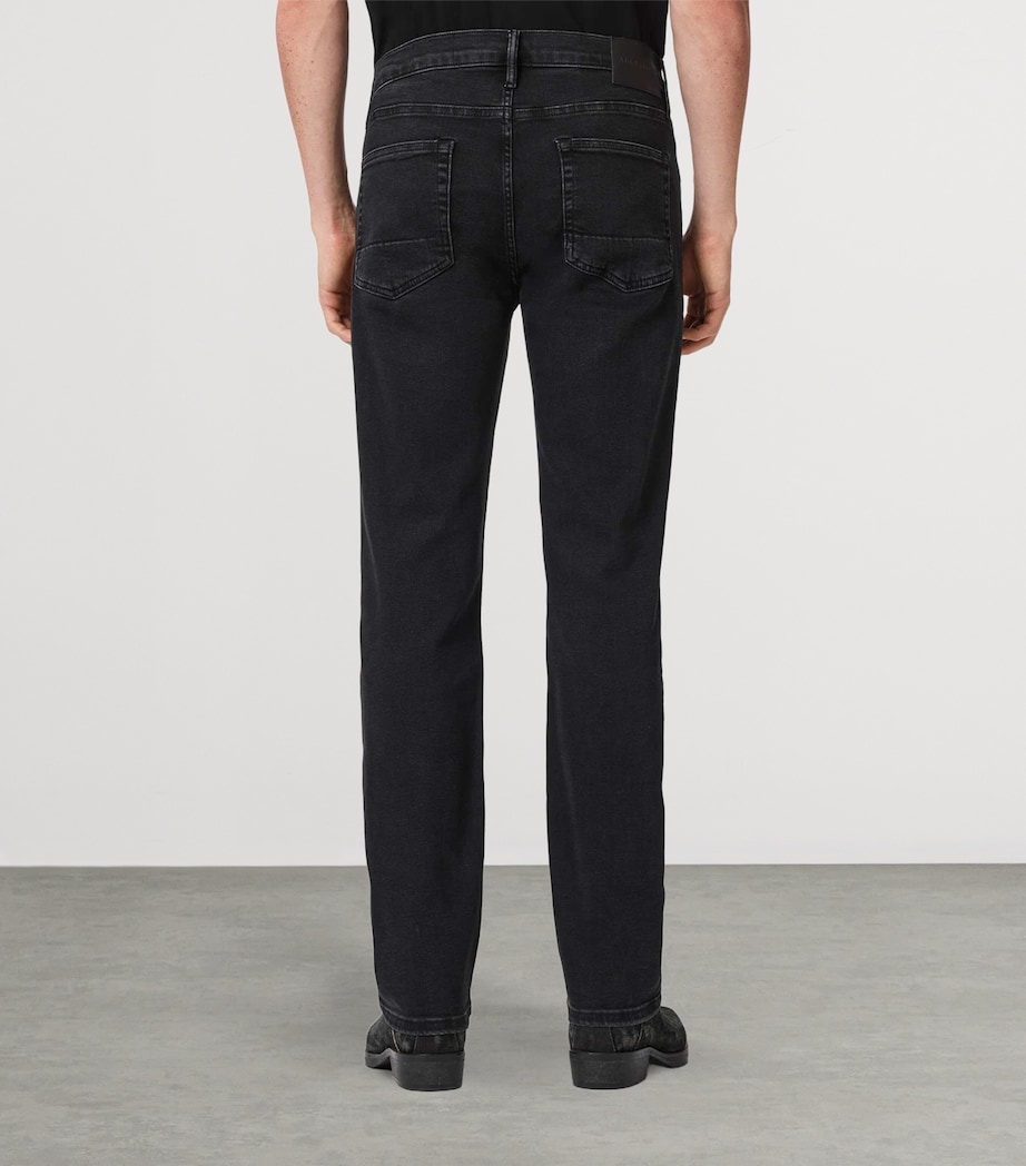 AllSaints Mens Sid Ultra Slim Jeans Washed Black Image 4