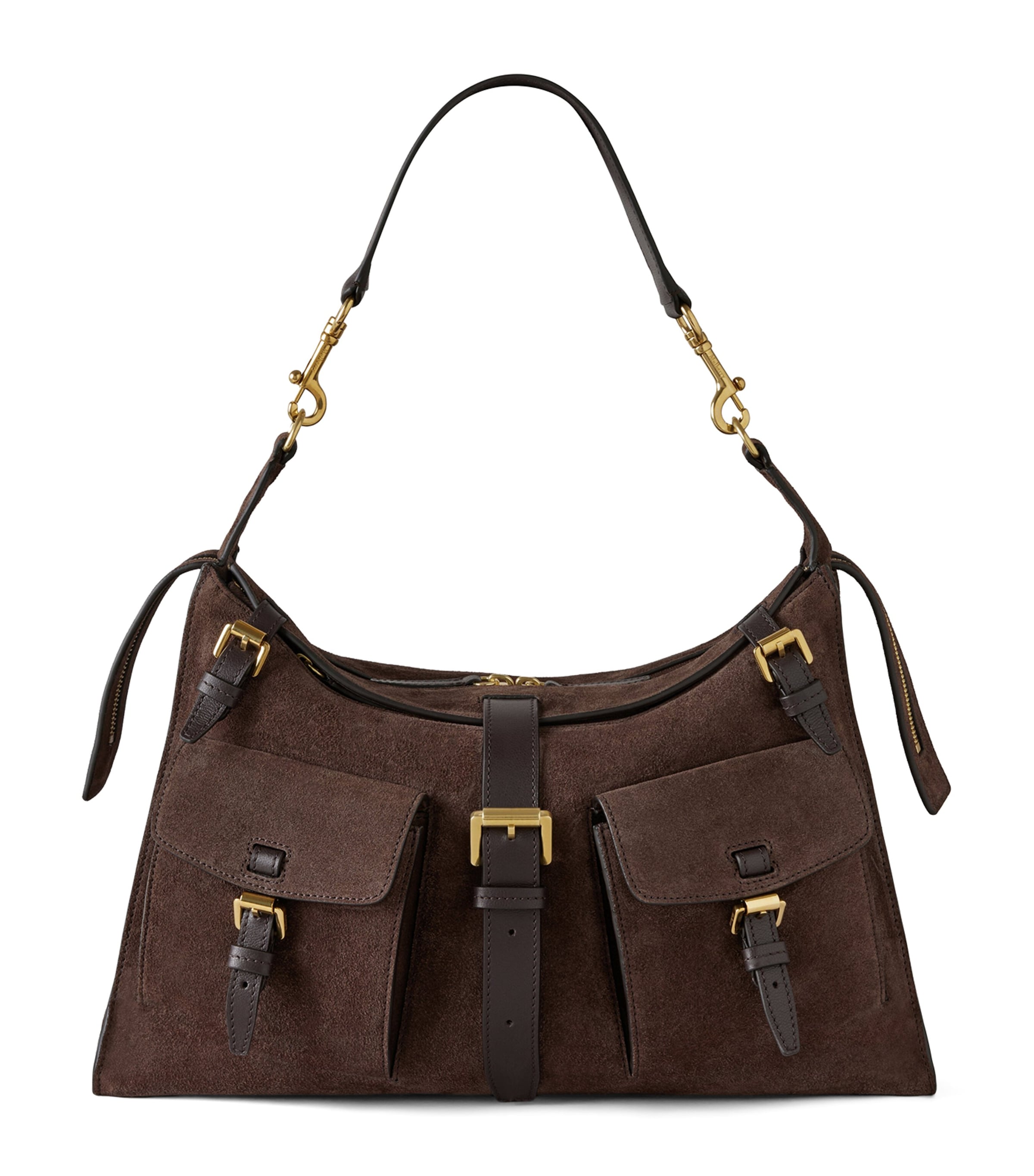 Mulberry Suede Roxanne Shoulder Bag In Brown