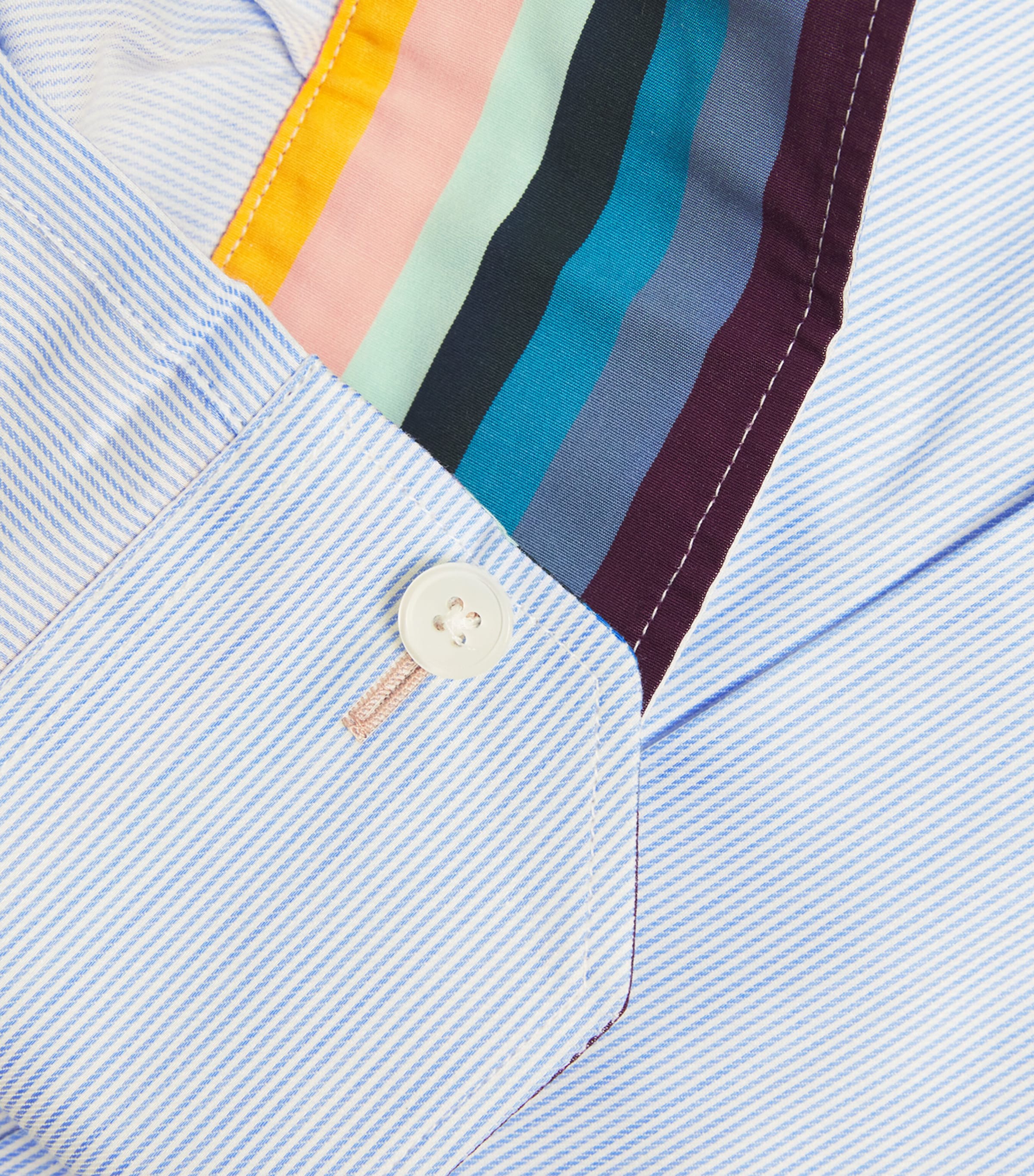 Stripe Tailored-Fit Shirt 40_LIGHT BLUE Image 5