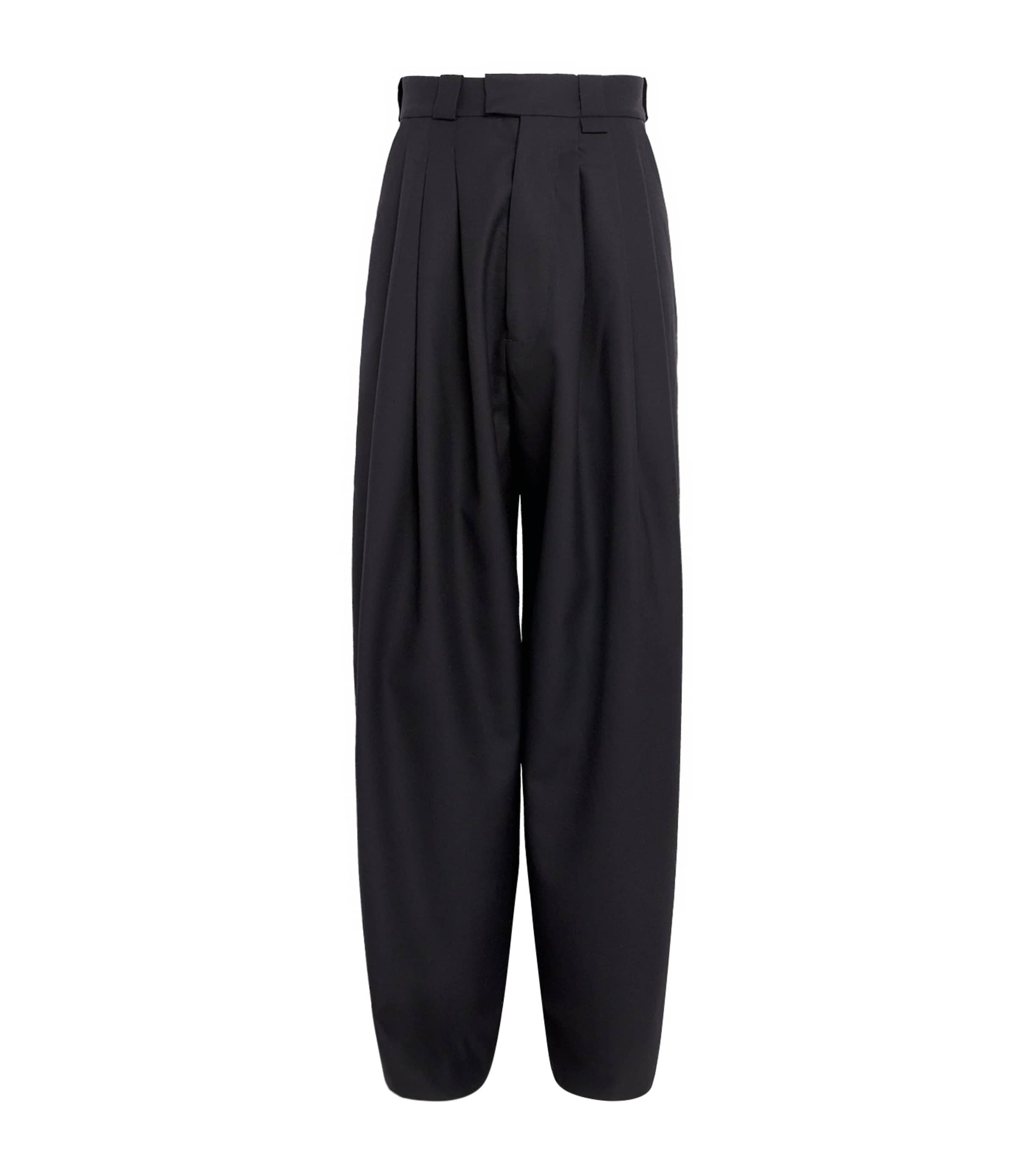 Virgin Wool Cascada Tailored Trousers BLACK Image 1