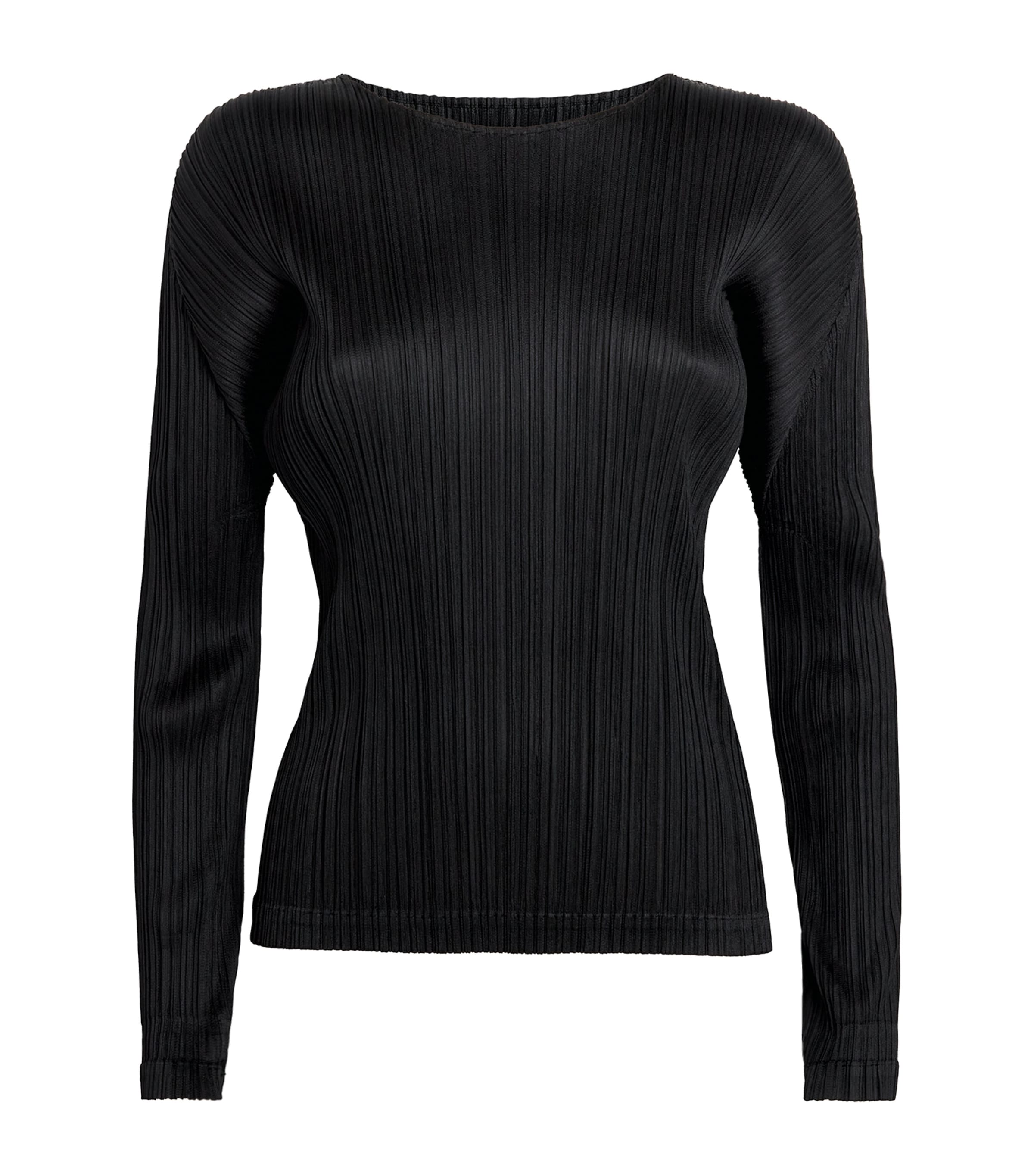 Issey Miyake Black Monthly Colors February Long Sleeve T-shirt In Black