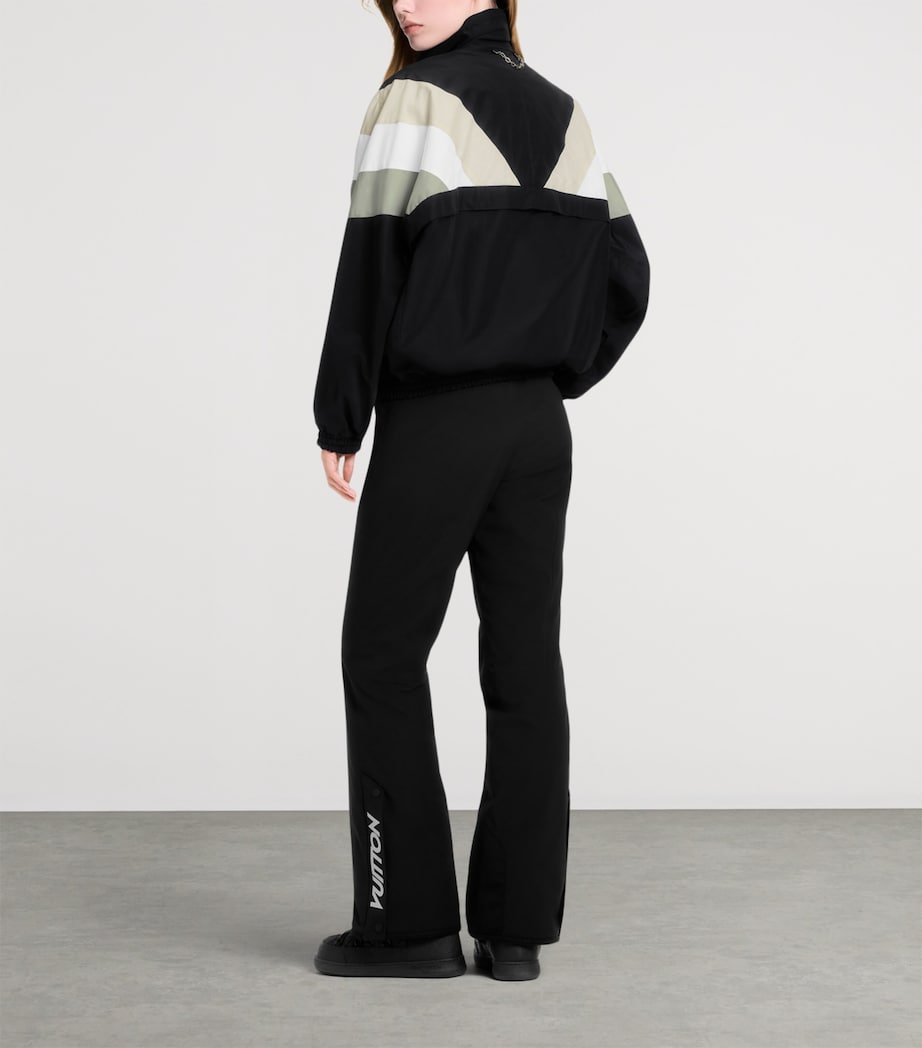 Cotton-Blend Colour-Block Windbreaker Jacket BLACK Image 5