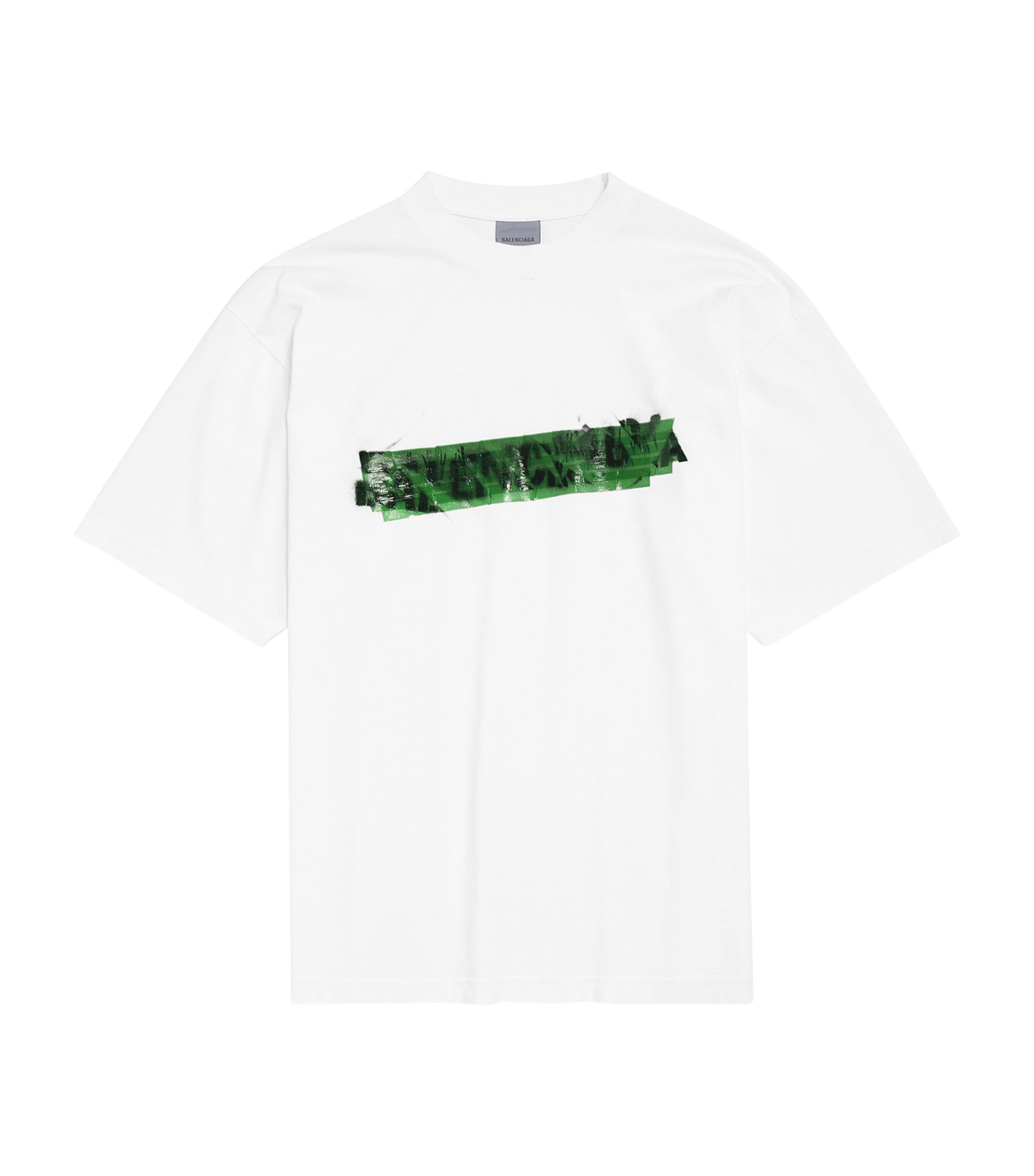 Balenciaga Mens Cotton Messy Spray T-Shirt Image 1