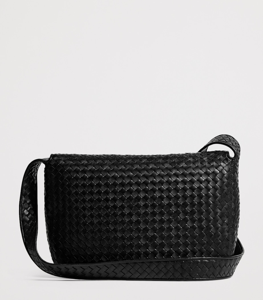 Bottega Veneta Large Leather Veneto Messenger Bag Image 6