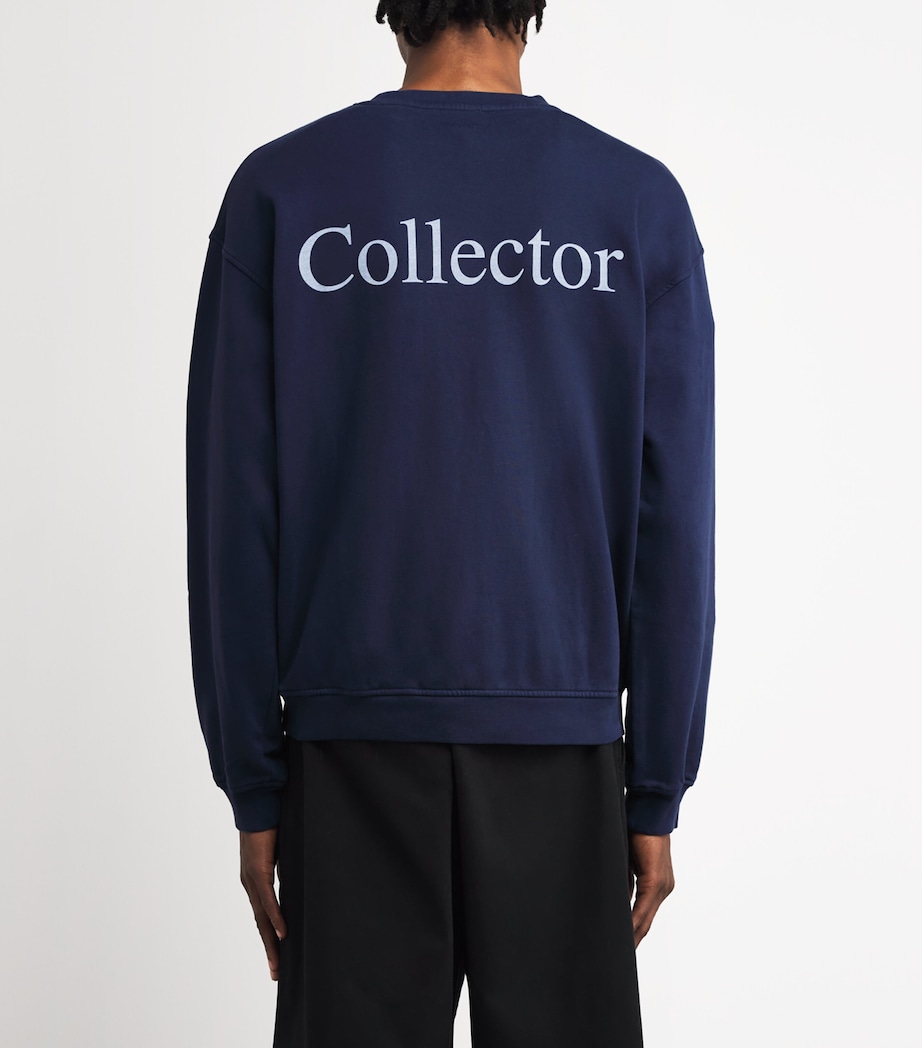 x Sotheby's Logo Print Sweatshirt NAVY Image 4