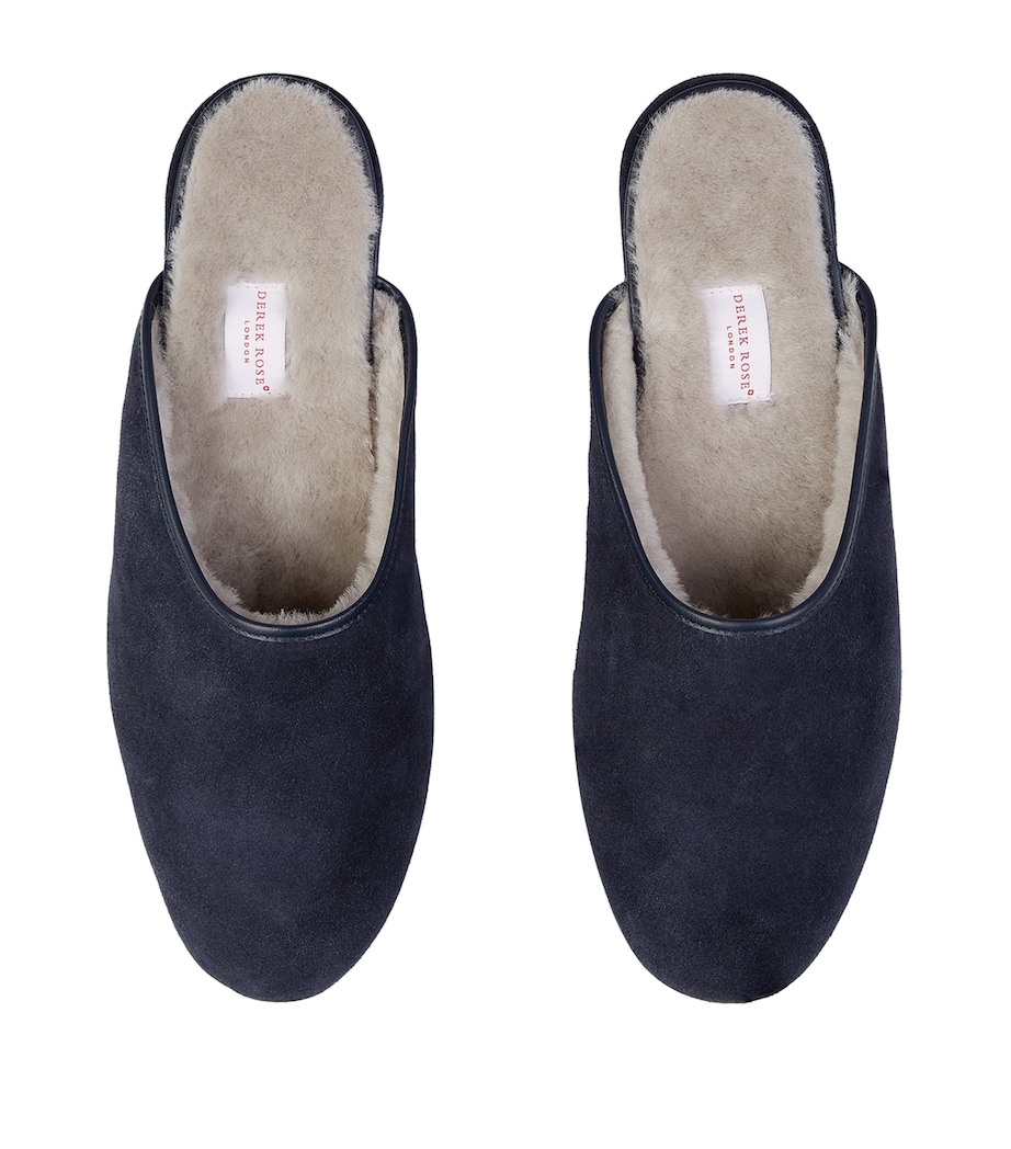 Suede Douglas Slippers NAVY Image 4