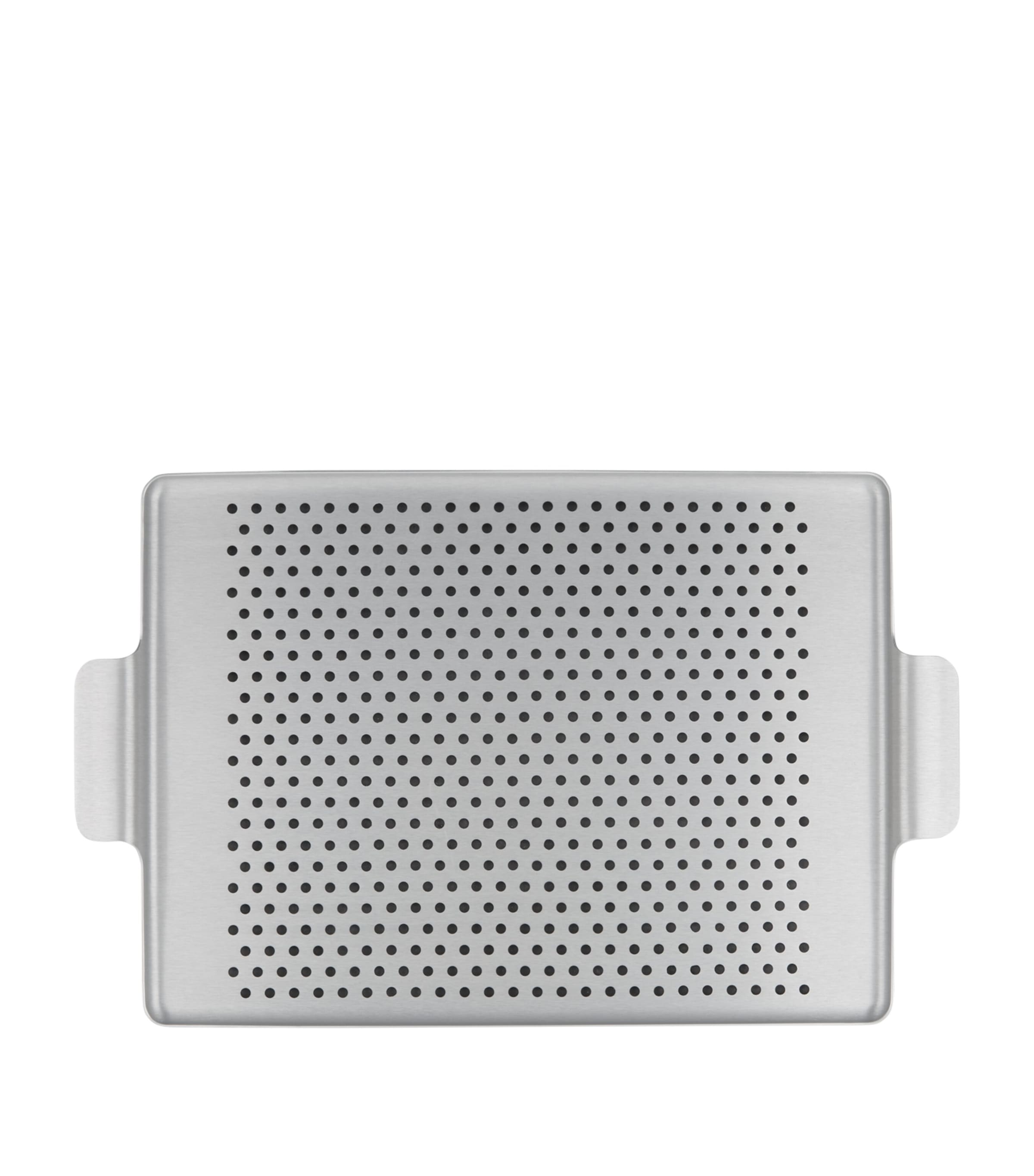 Kaymet Pressed Serving Tray In Silver