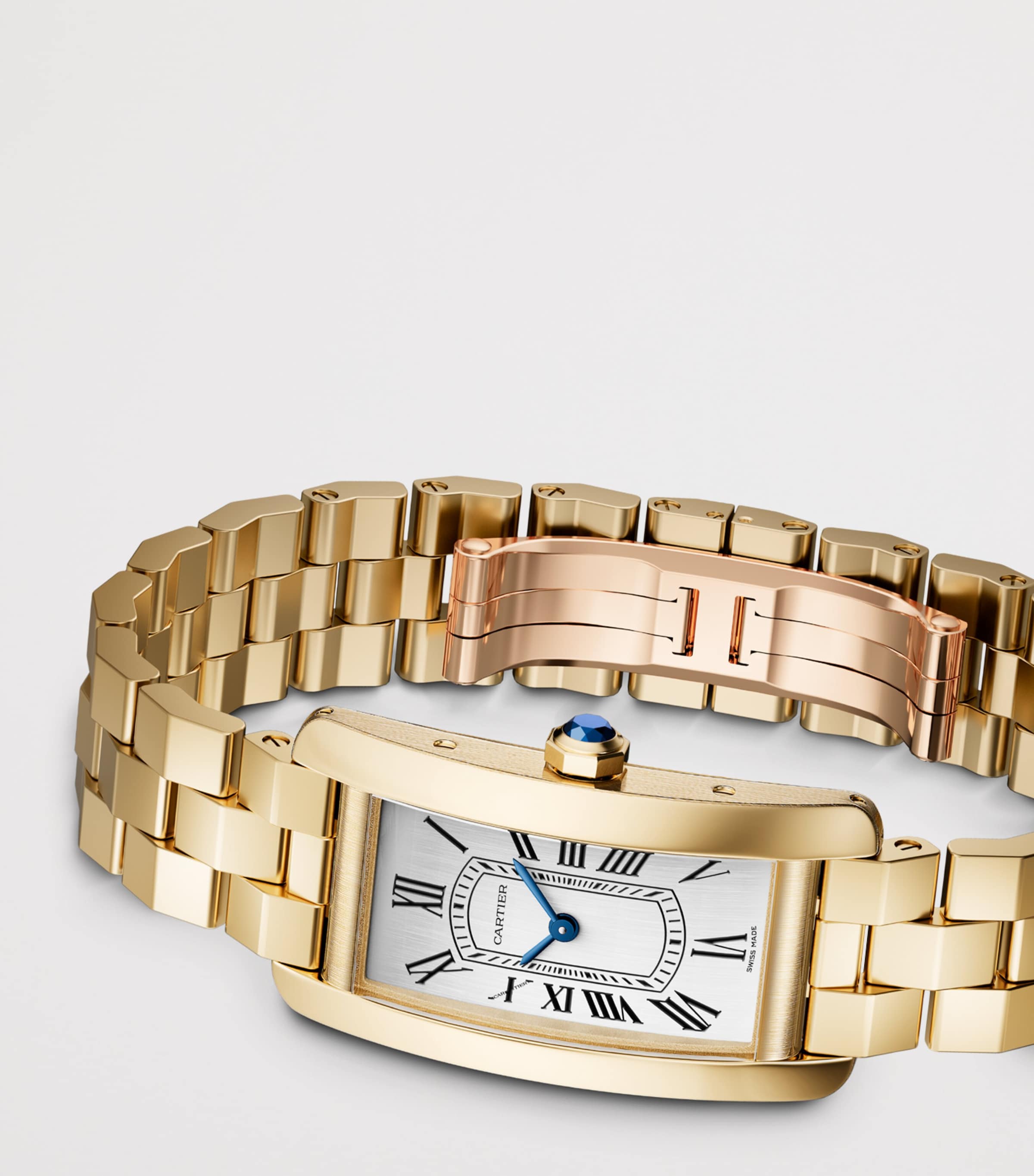 Small Yellow Gold Tank Américaine Watch 19.4mm YELLOW GOLD Image 5