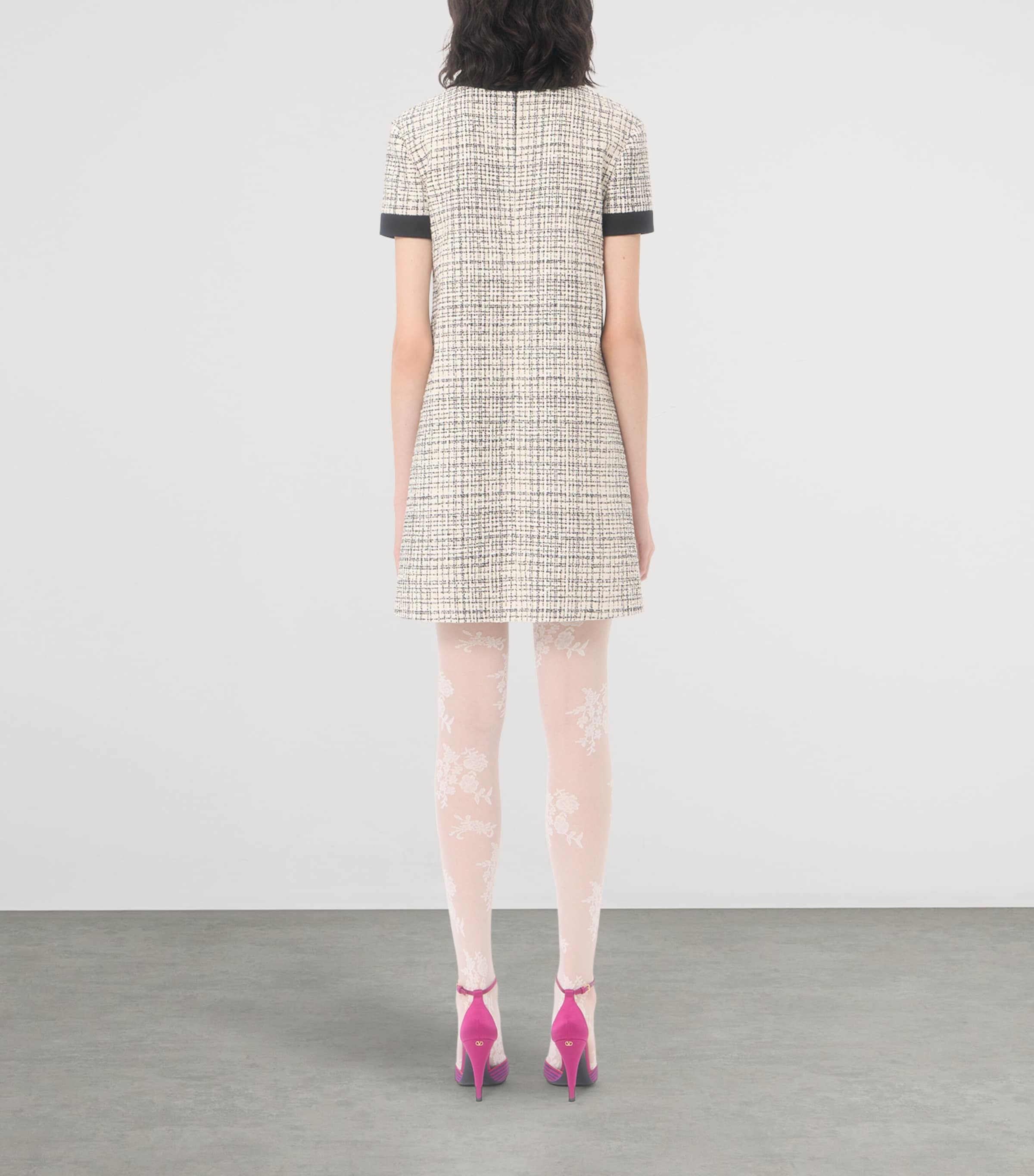 Valentino Womens Tweed Mini Dress Image 5