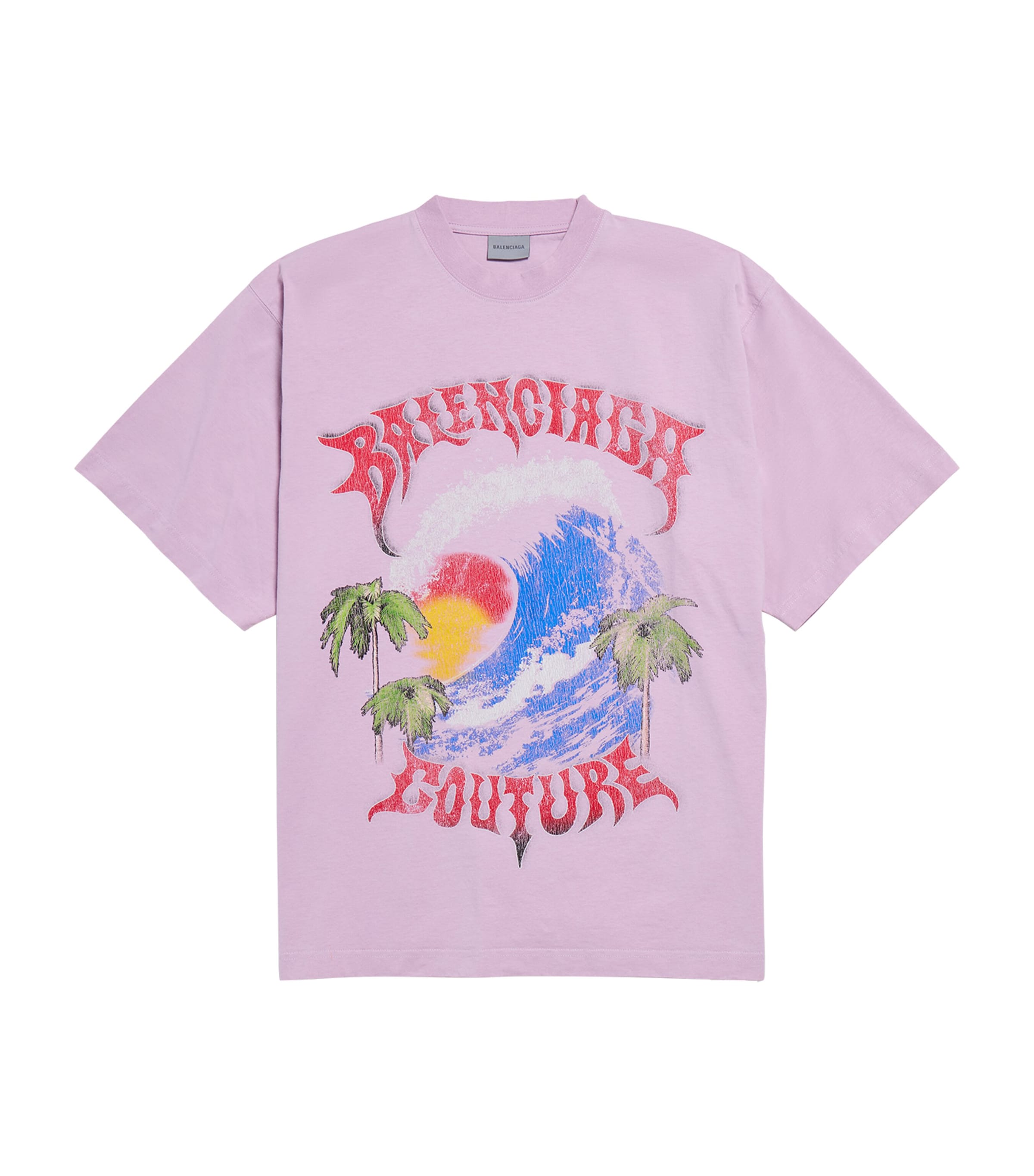 Balenciaga Womens Cotton Vintage Surfer T-Shirt Image 1