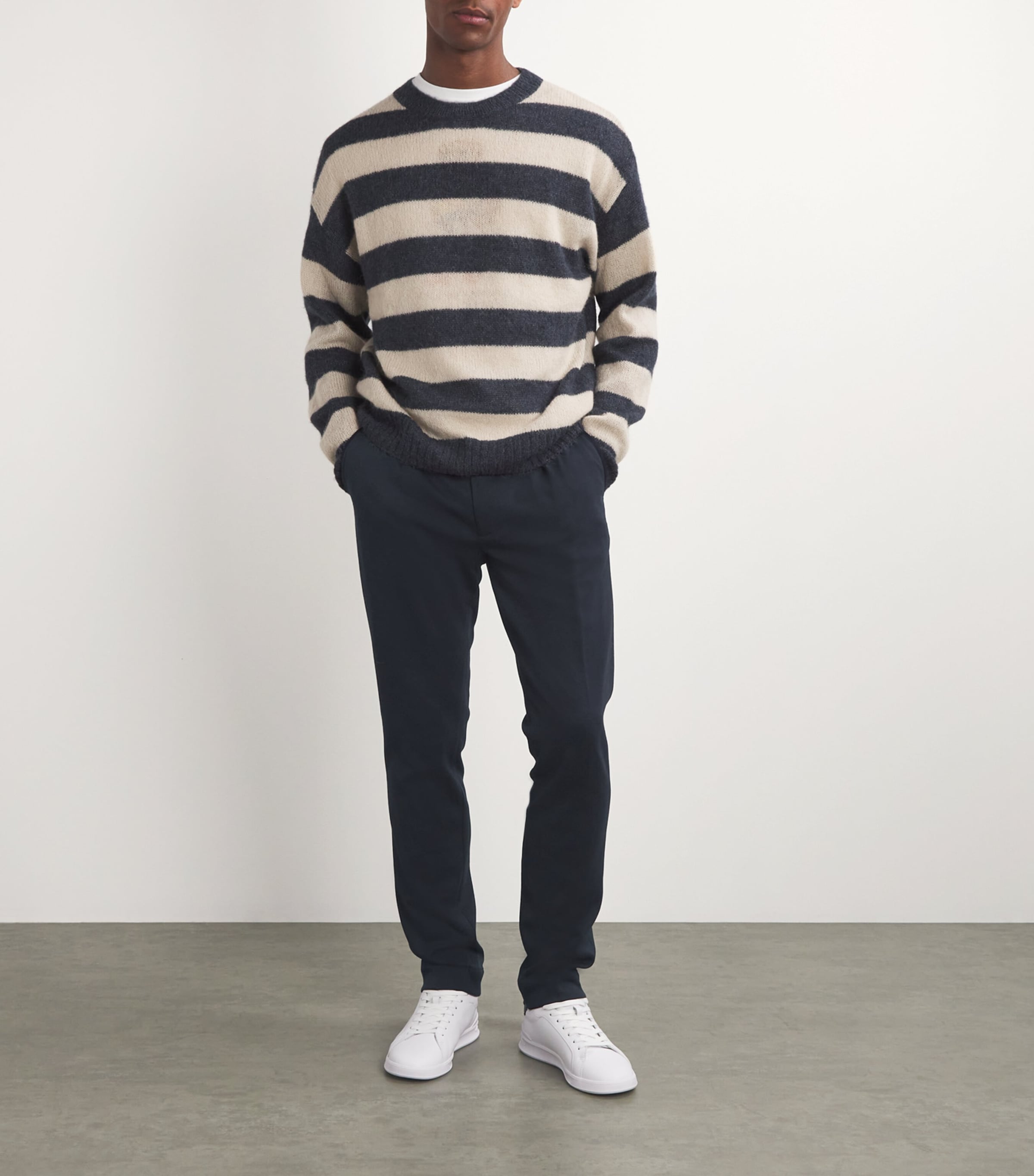 Double-Knit Tailored Trousers NAVY Image 2