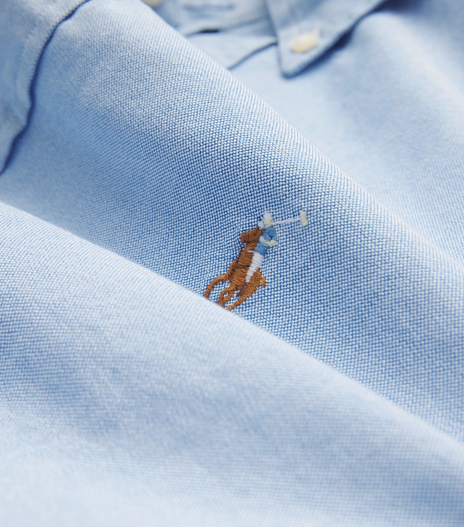 Custom Fit Oxford Shirt BLUE Image 5