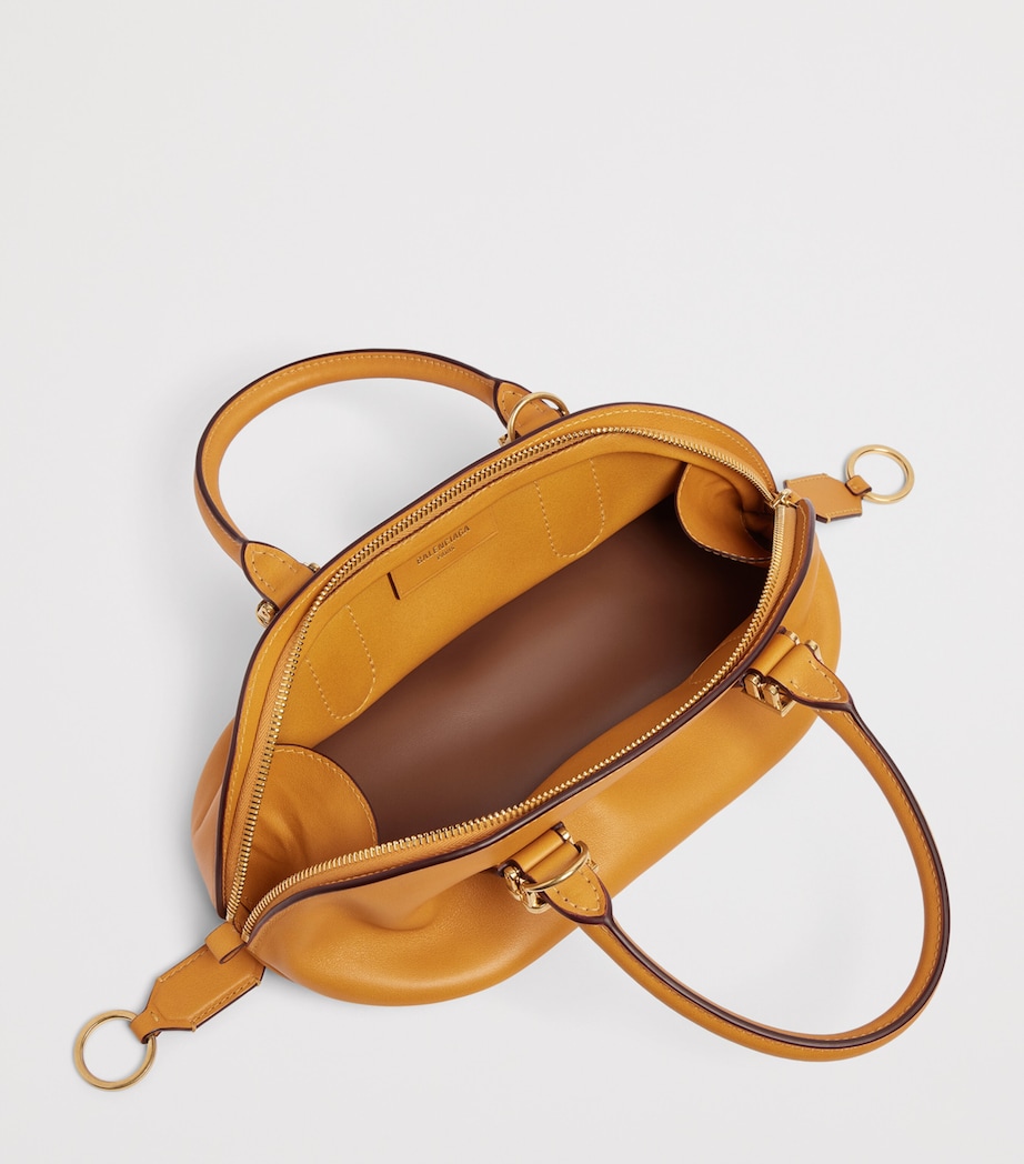 Balenciaga Mini Calfskin Bolero Bowling Top-Handle Bag Image 8