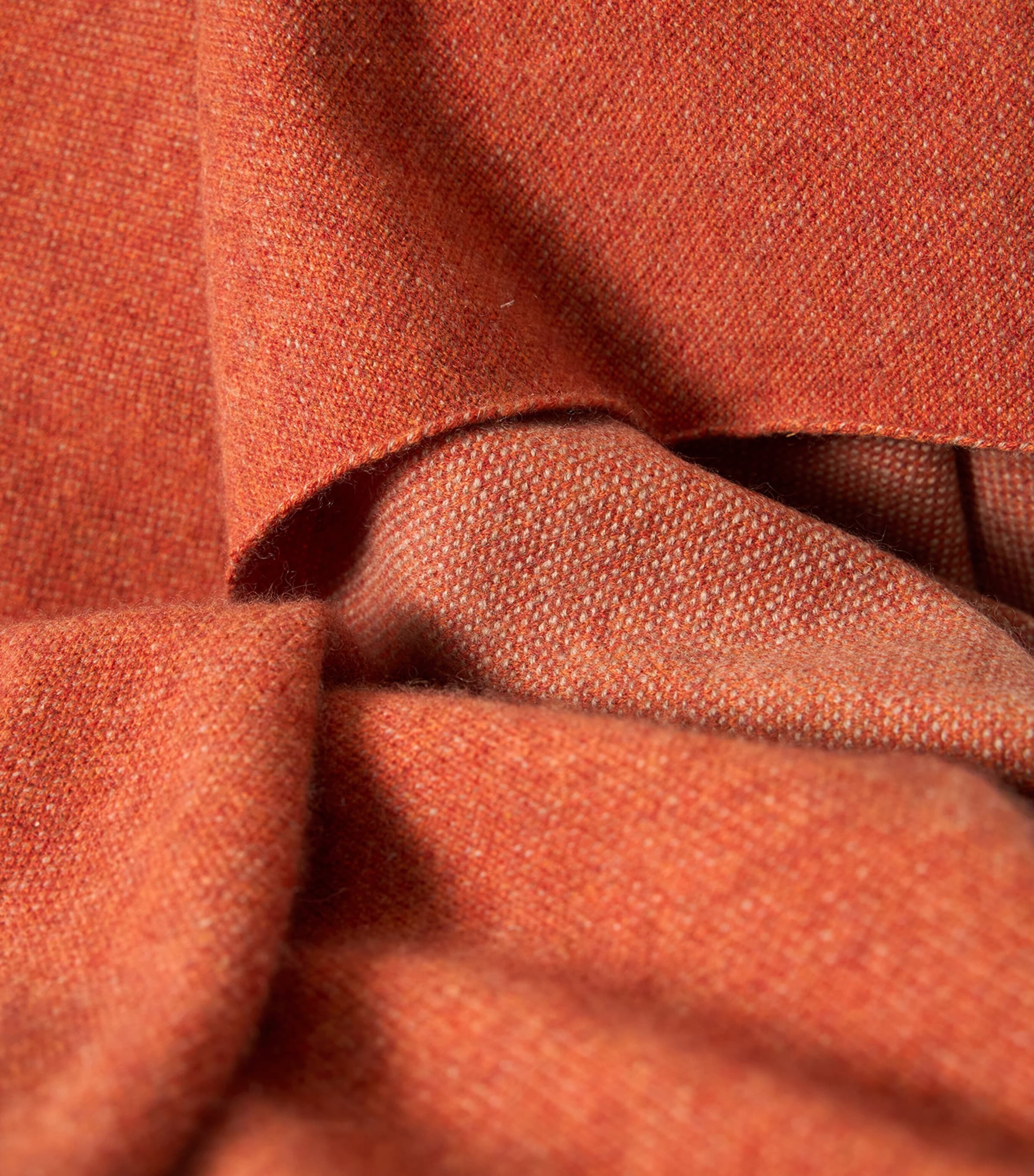Oyuna Cashmere Manda Throw (180cm x 120cm) Fire & Taupe Image 3