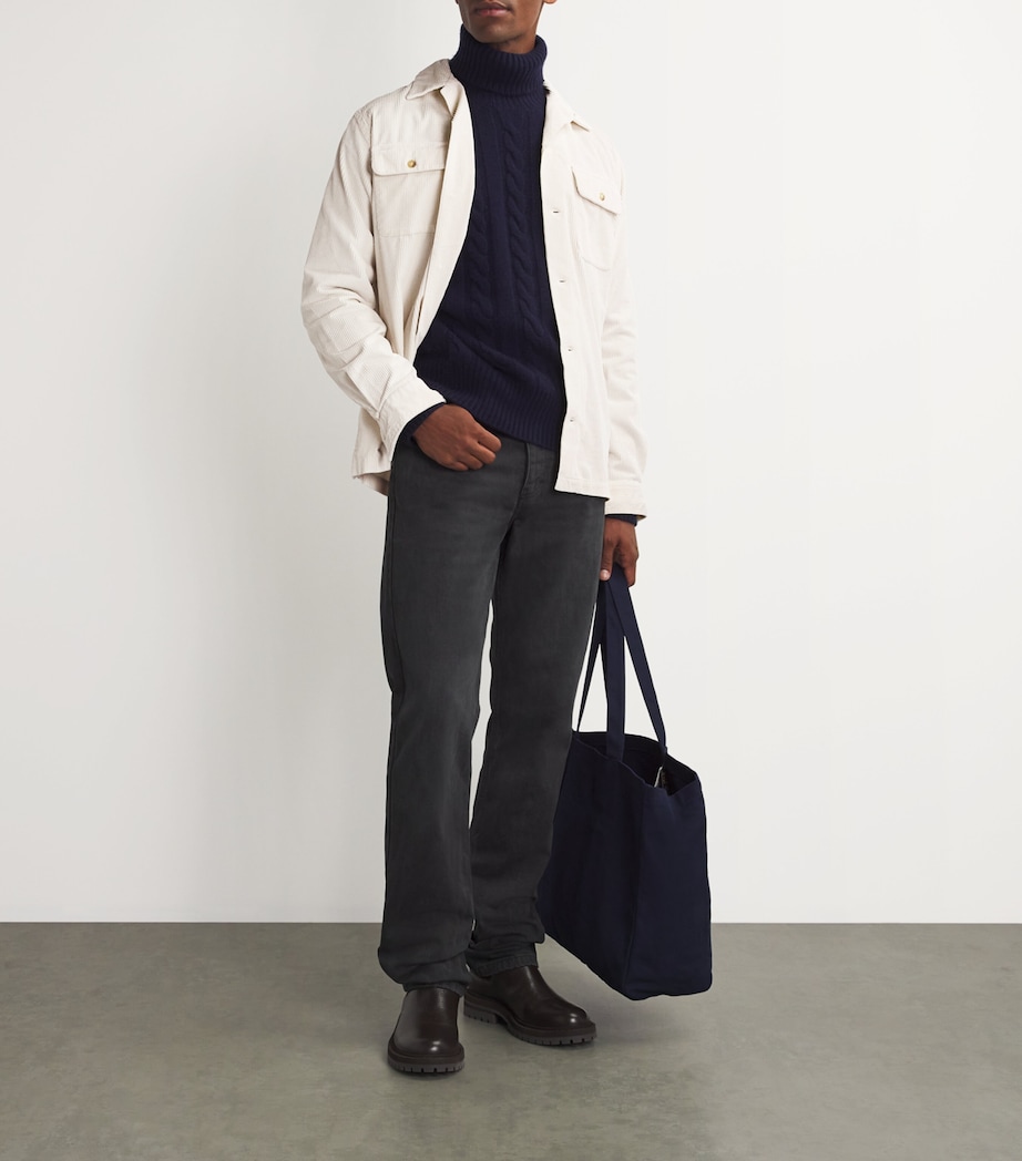 Polo Ralph Lauren Mens Corduroy Shirt Natural Image 2