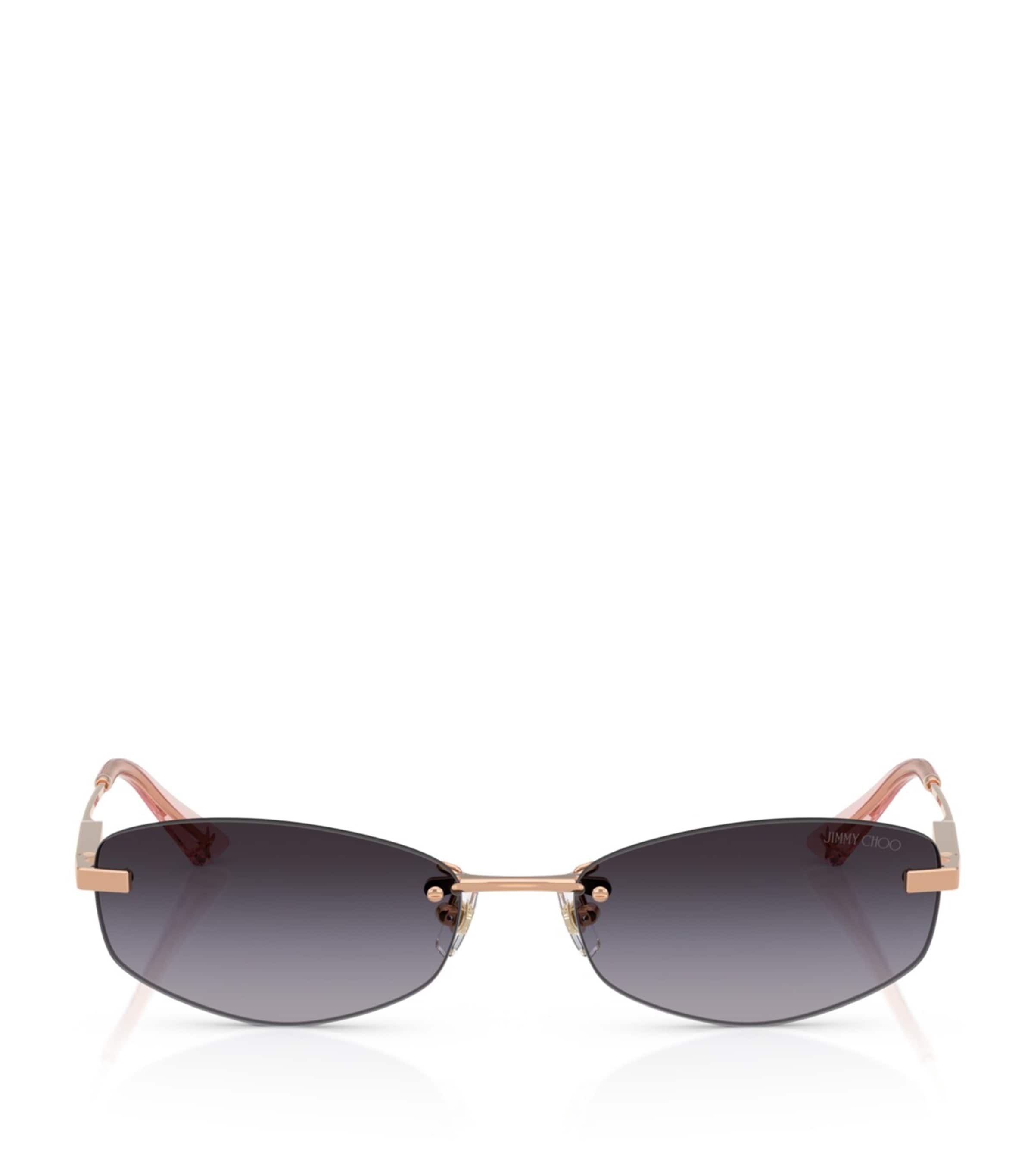 Jimmy Choo Wire Oval Sunglasses
