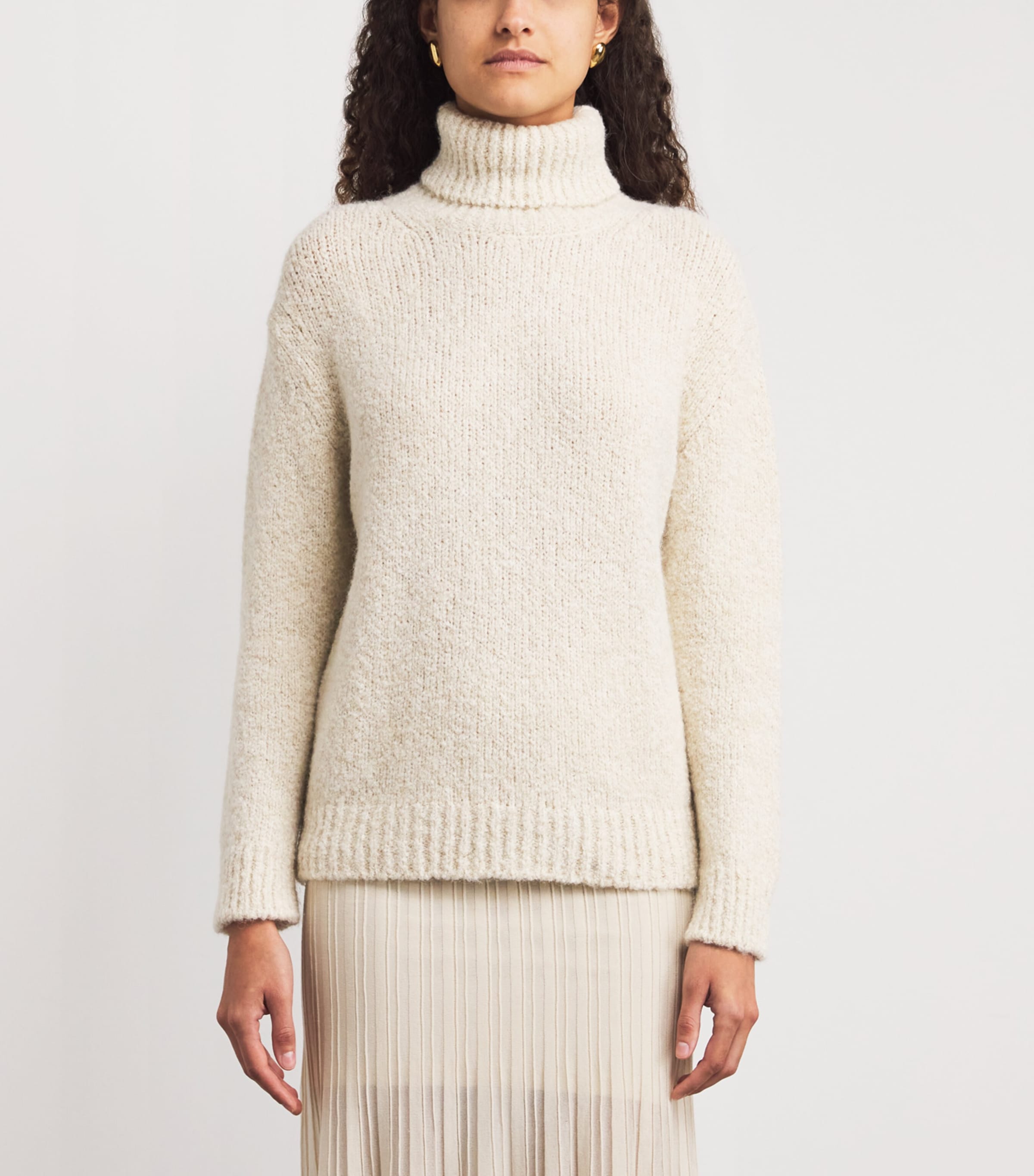 Alpaca-Blend Rollneck Sweater SABBIA Image 3