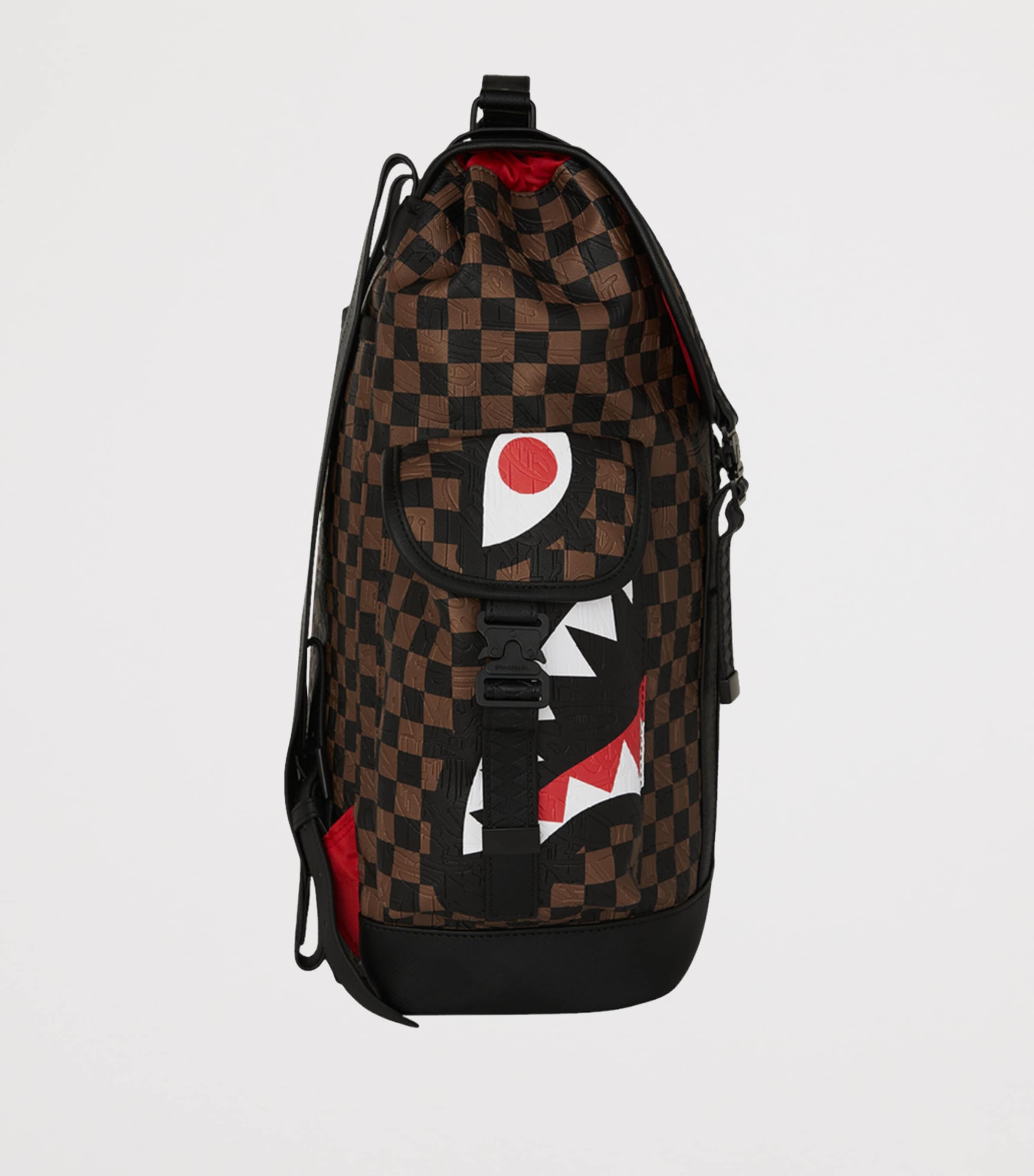 Embossed Check Monte Carlo Backpack BROWN Image 3