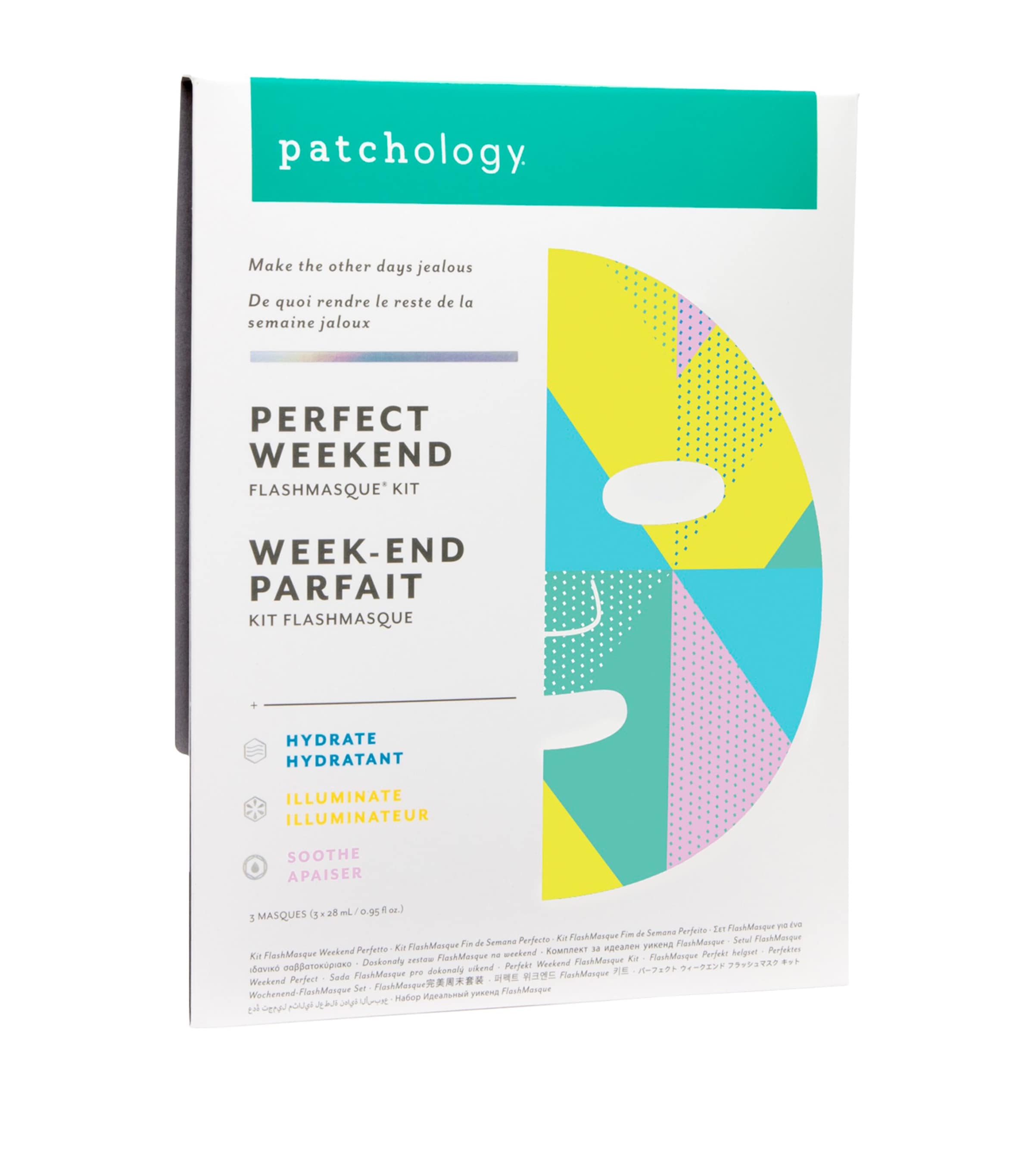 Patchology Perfect Weekend Hydrating + Illuminating Sheet Mask Bundle Image 1