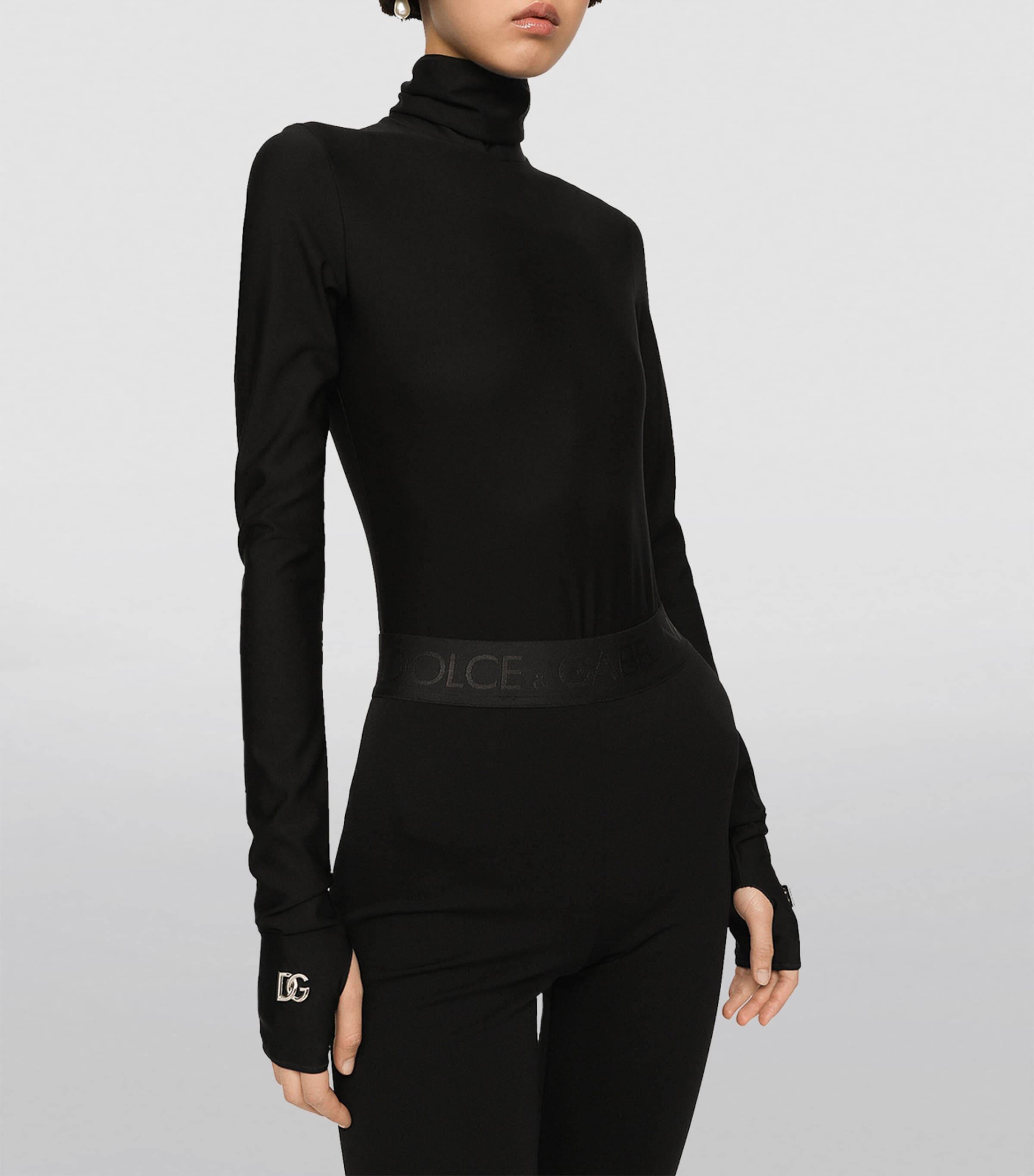 Long-Sleeved Bodysuit N0000-BLACK Image 3