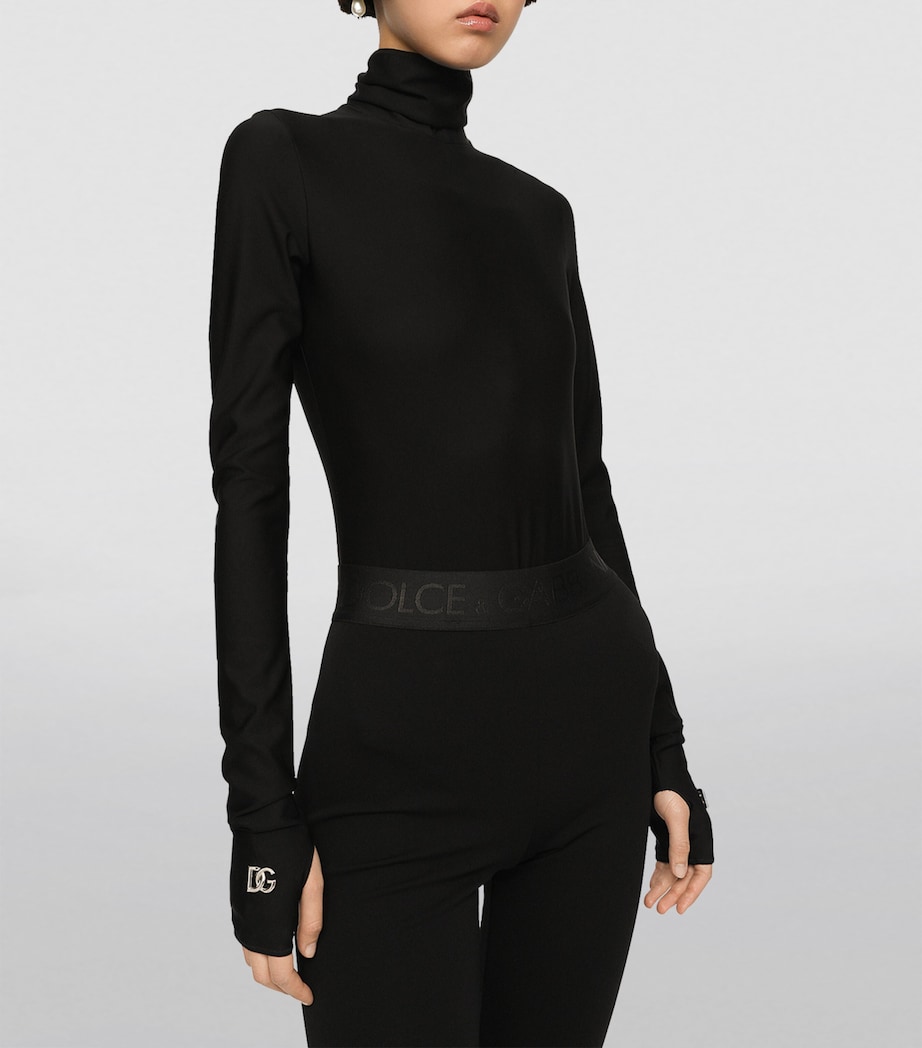 Long-Sleeved Bodysuit N0000-BLACK Image 3