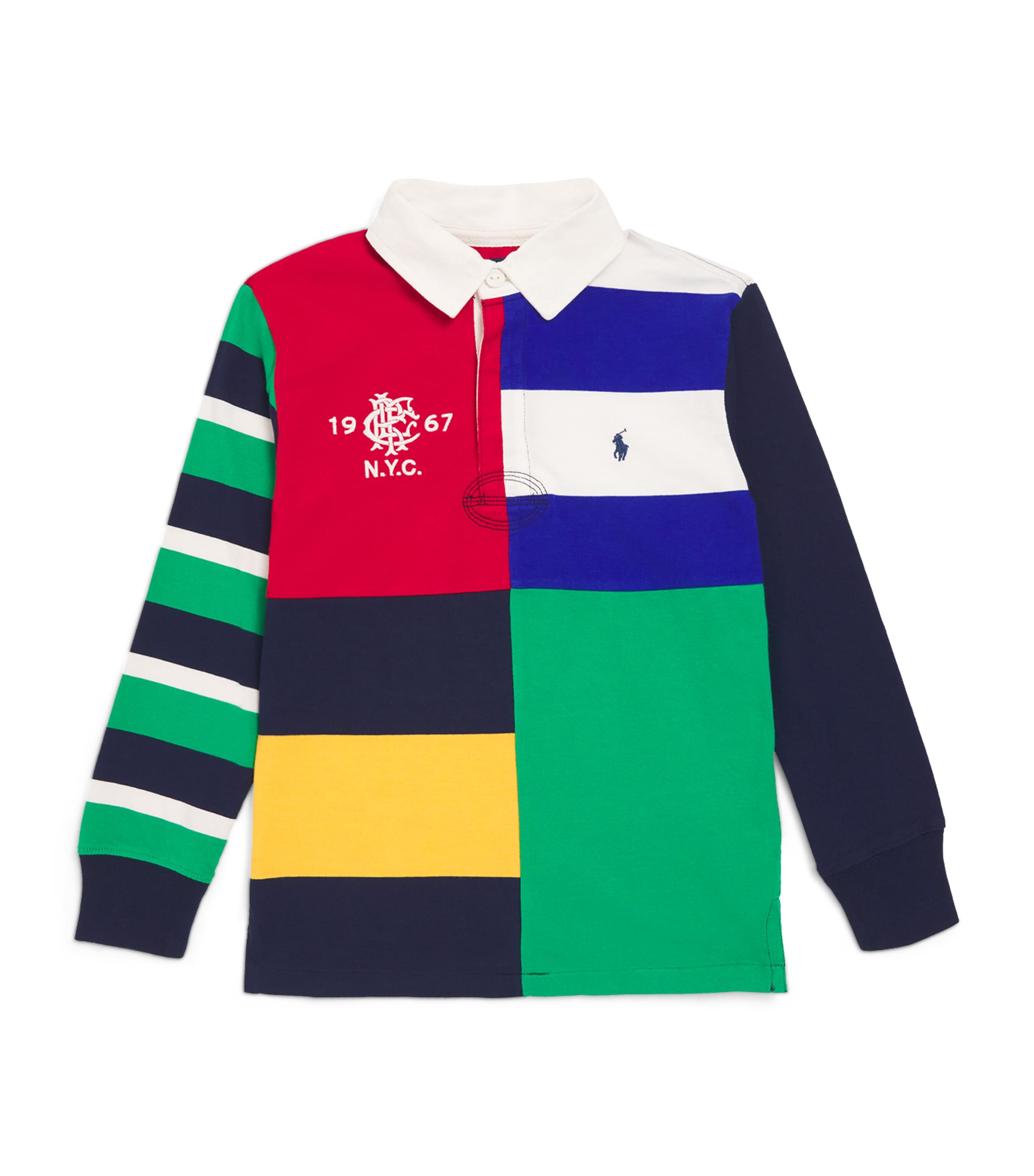 Shop Ralph Lauren Polo Pony Rugby Shirt In Red