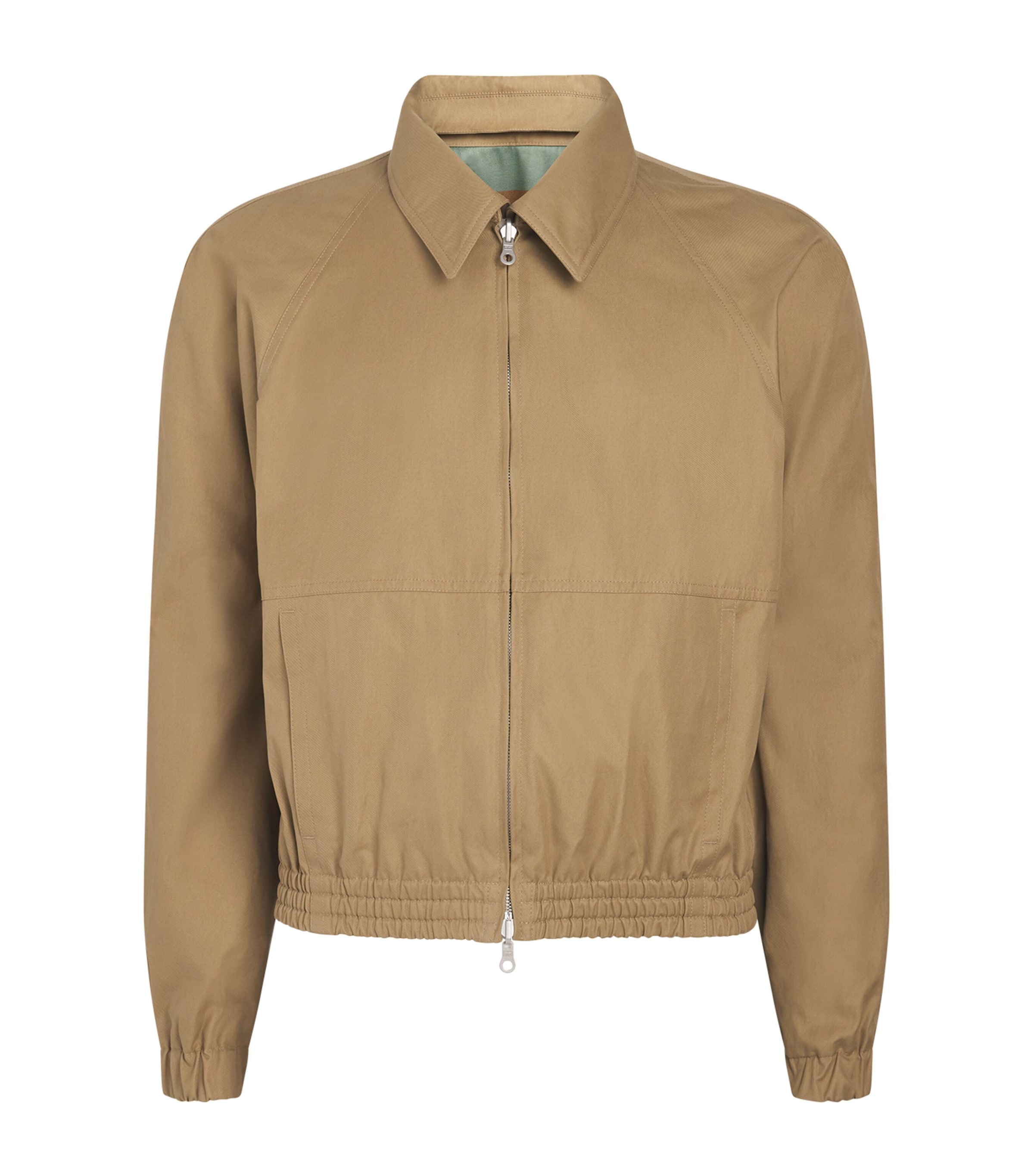 DRIES VAN NOTEN Mens Twill Bomber Jacket Camel Image 1